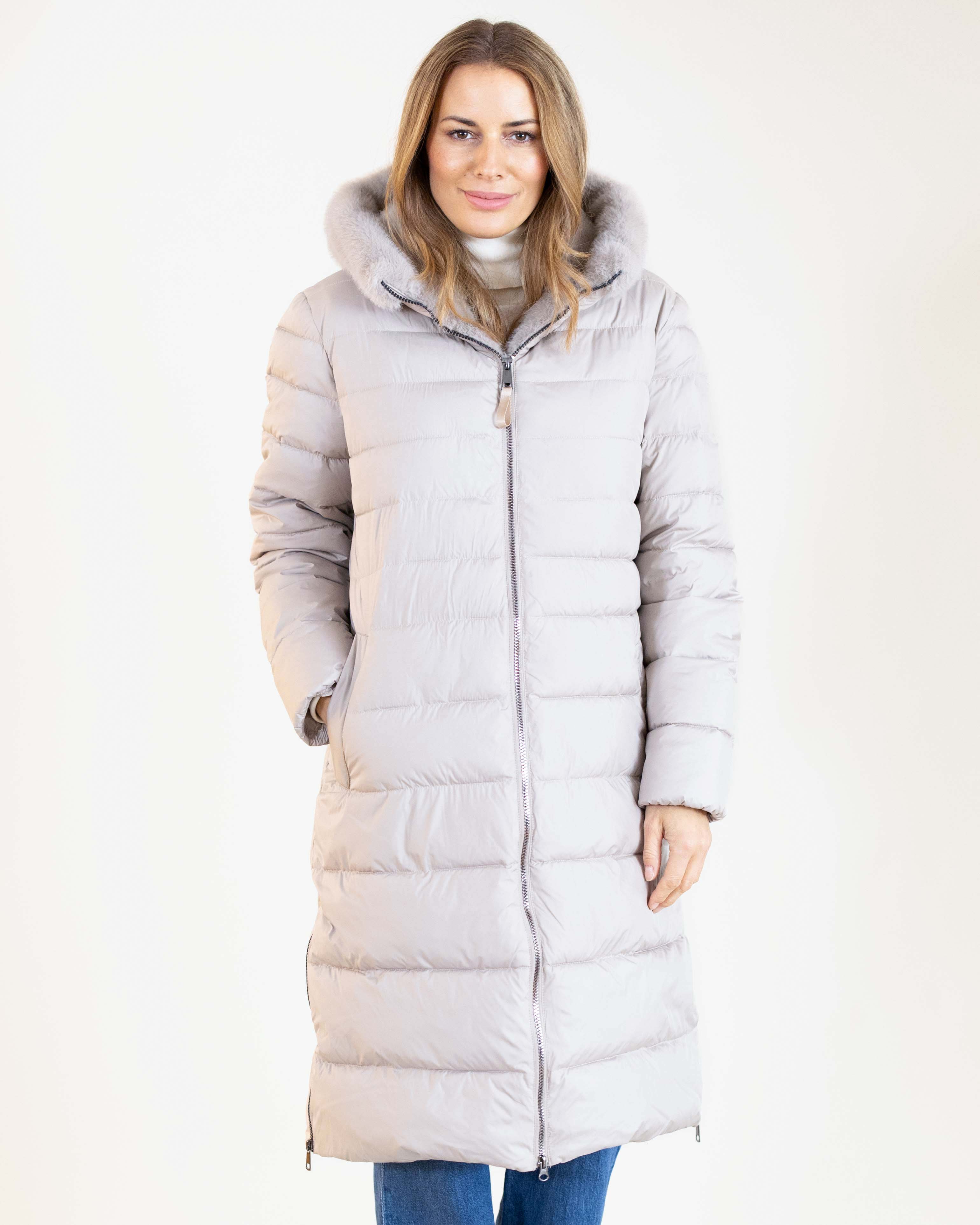 GREEN GOOSE BEIGE FUR LINED COAT 25715869 225
