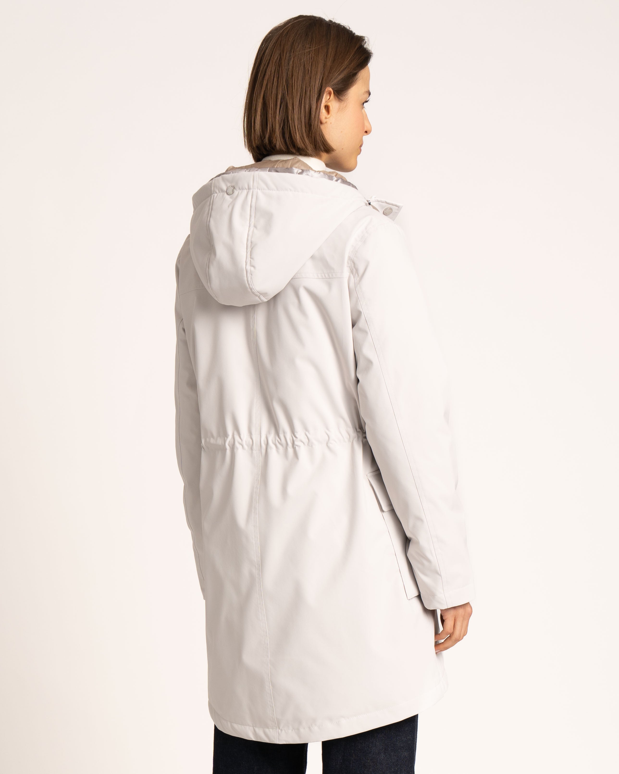 GREEN GOOSE  ECRU QUILTED COAT 25742889 225