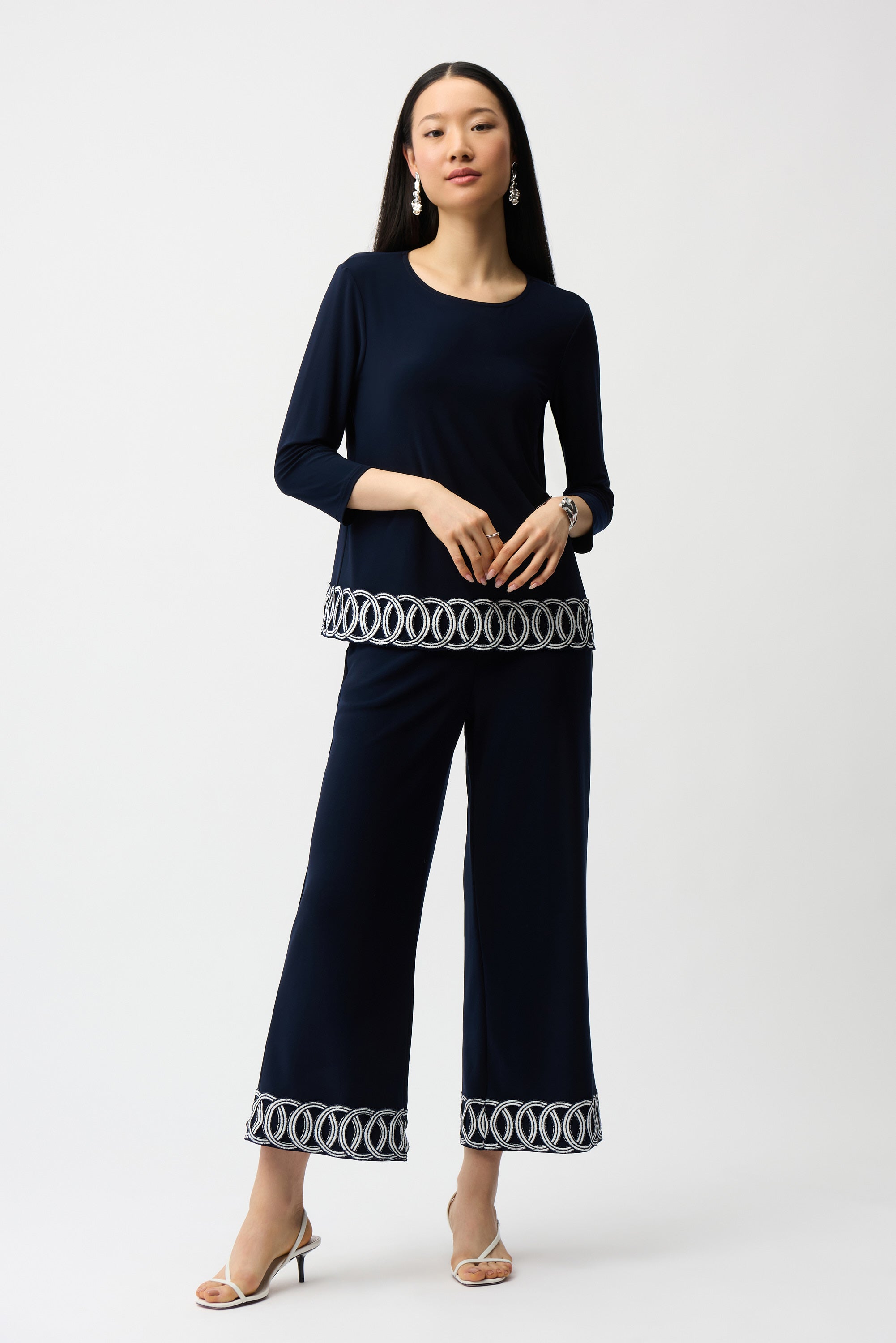 JOSEPH RIBKOFF STRIPE PANT 261246-2229 126