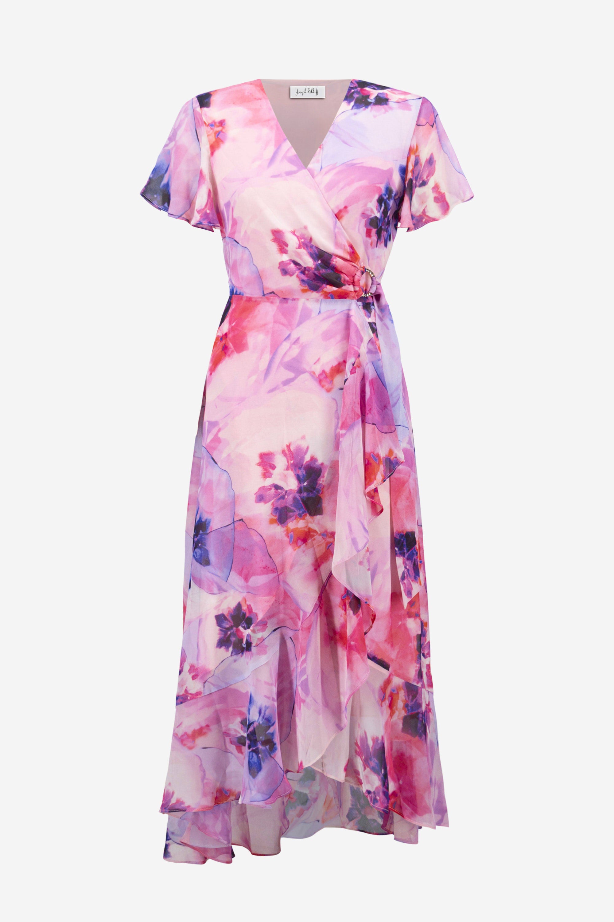 JOSEPH RIBKOFF PINK FLORAL DRESSS 261739-3759 126