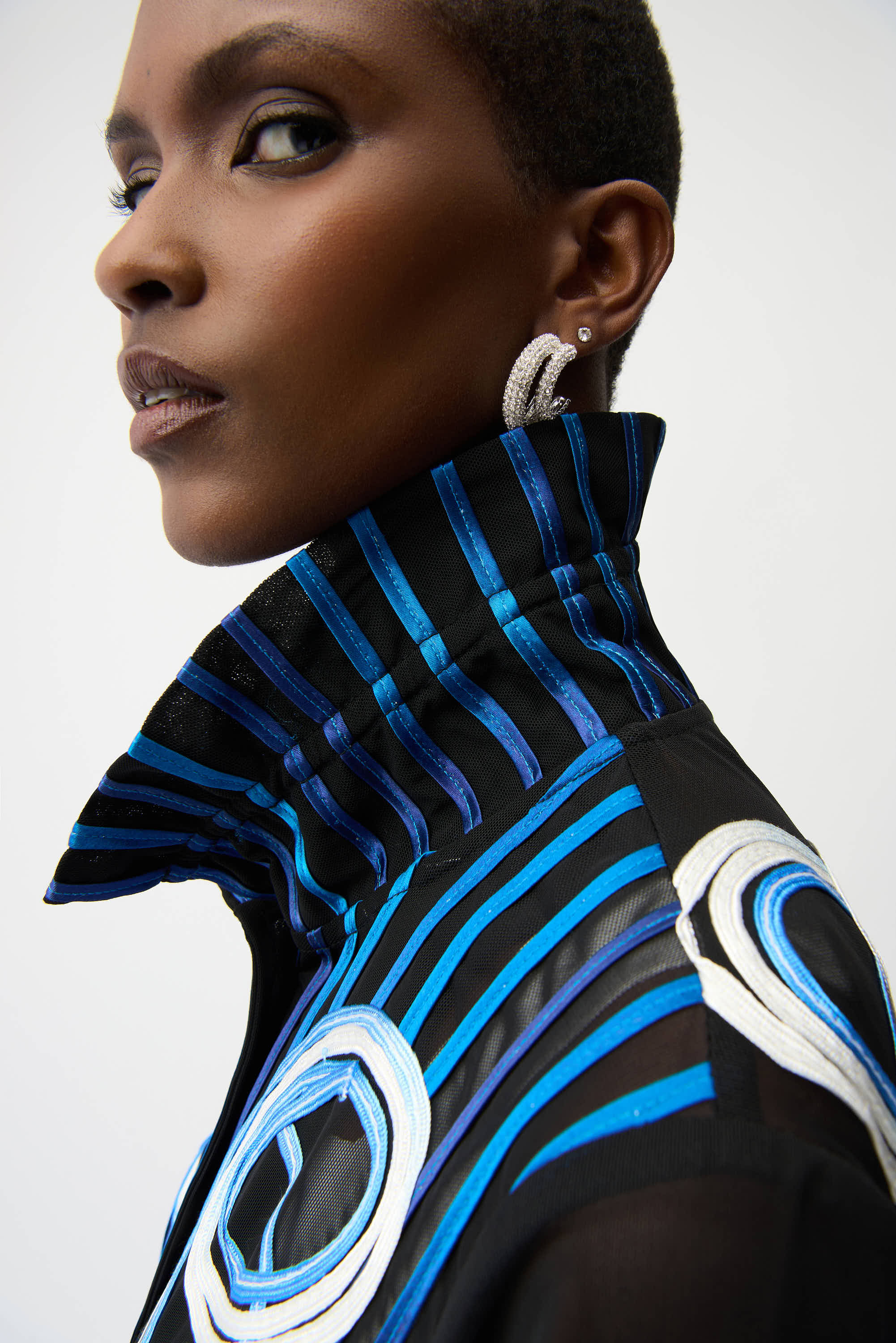JOSEPH RIBKOFF MESH PRINT JACKET 261904-178 126