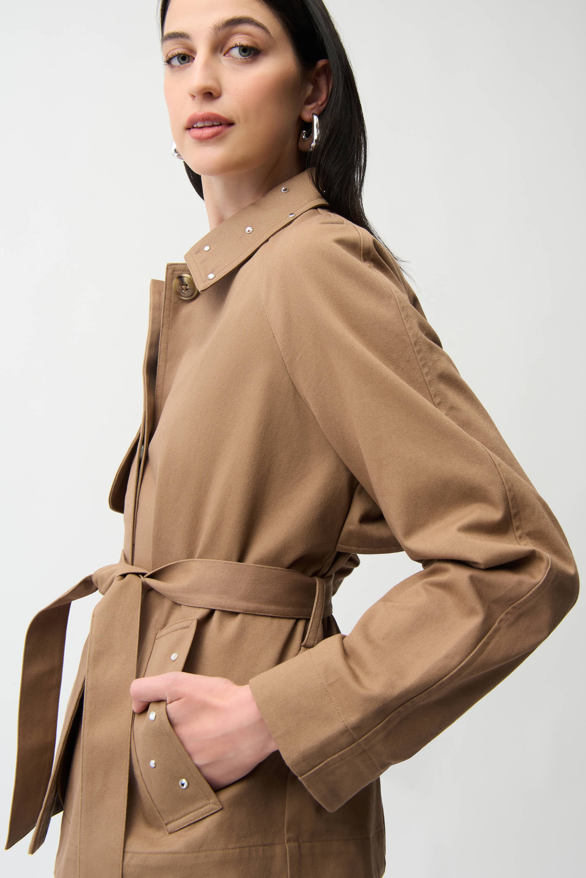 JOSEPH RIBKOFF BEIGE COAT 261907-3852 126