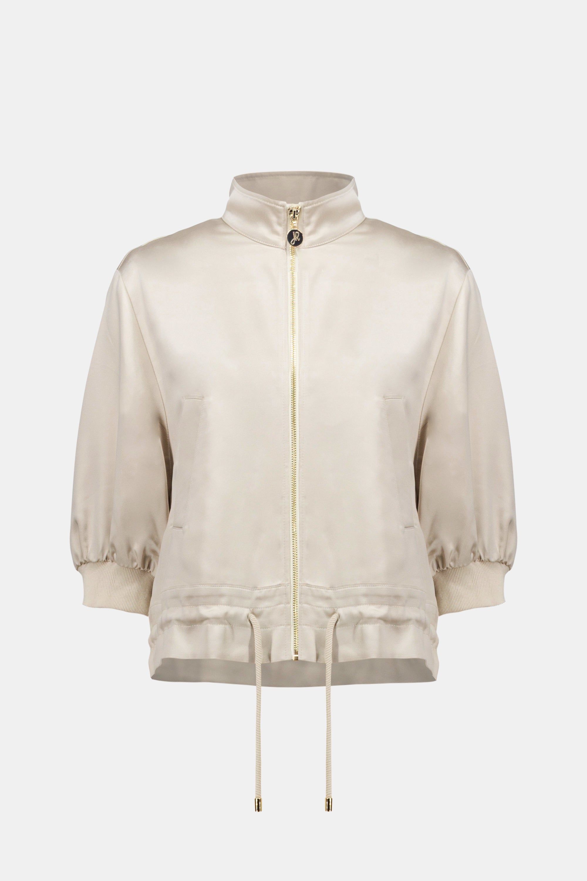 JOSEPH RIBKOFF BEIGE SATIN JACKET 261913 126