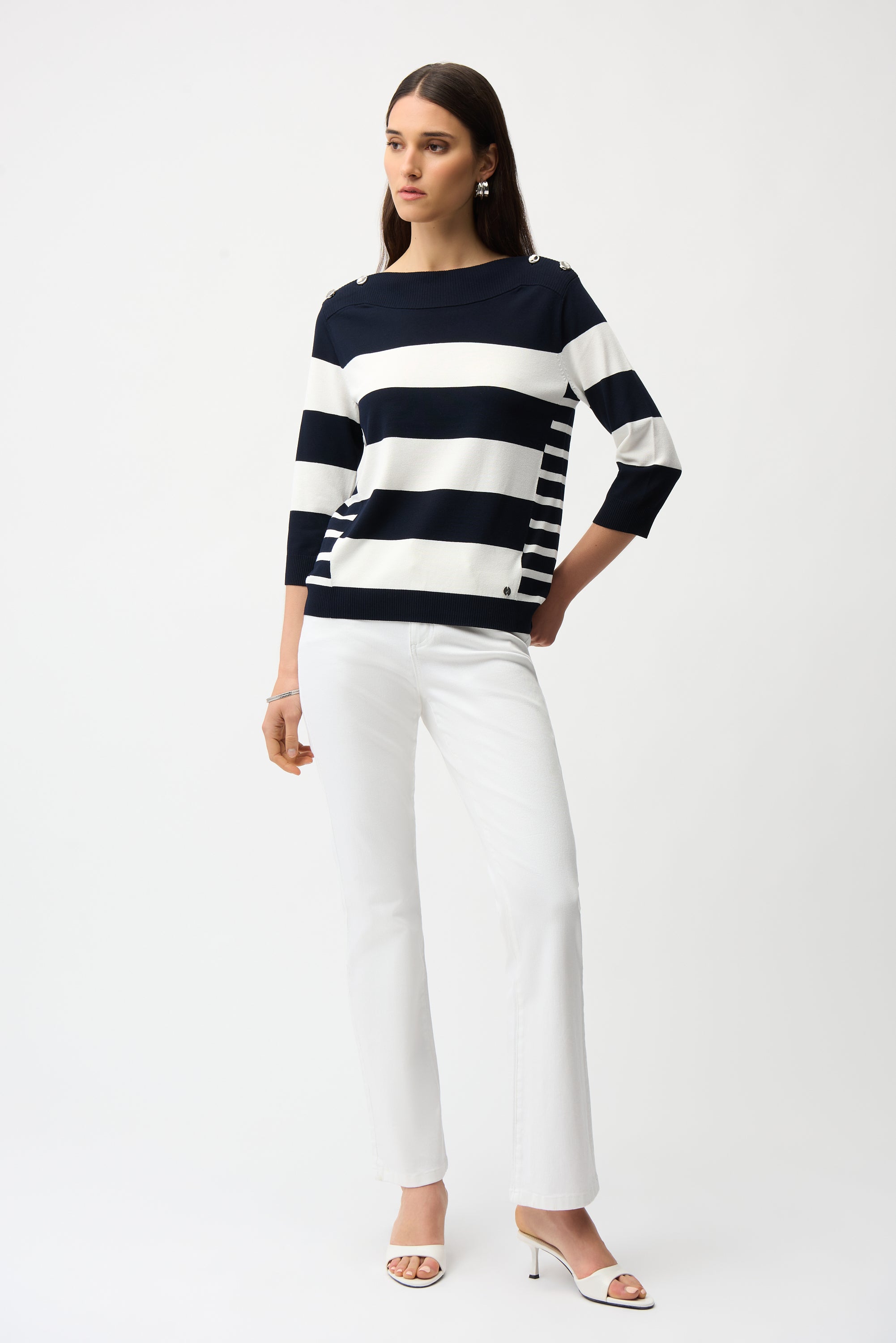 JOSEPH RIBKOFF STRIPE TOP 261963-2229 126