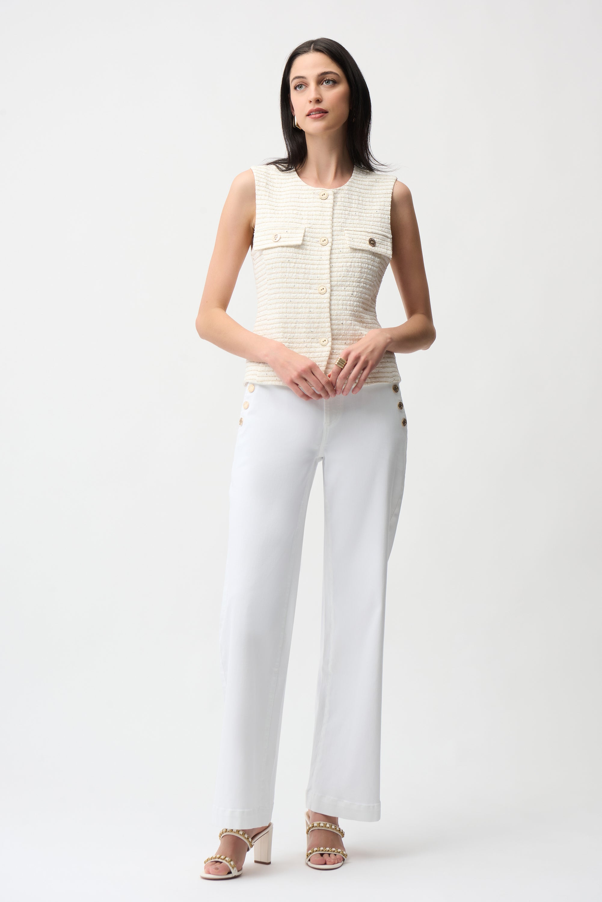 JOSEPH RIBKOFF WHITE PANT 261972-12 126