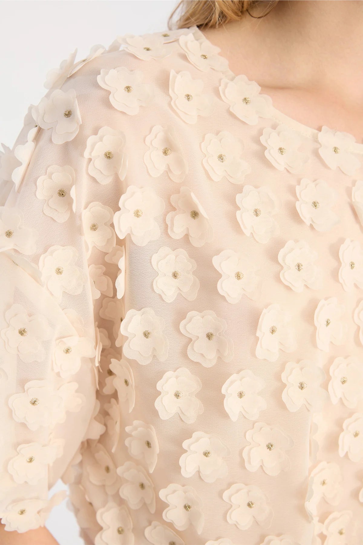 MUNTHE BOSSI CREAM FLOWER TOP 126