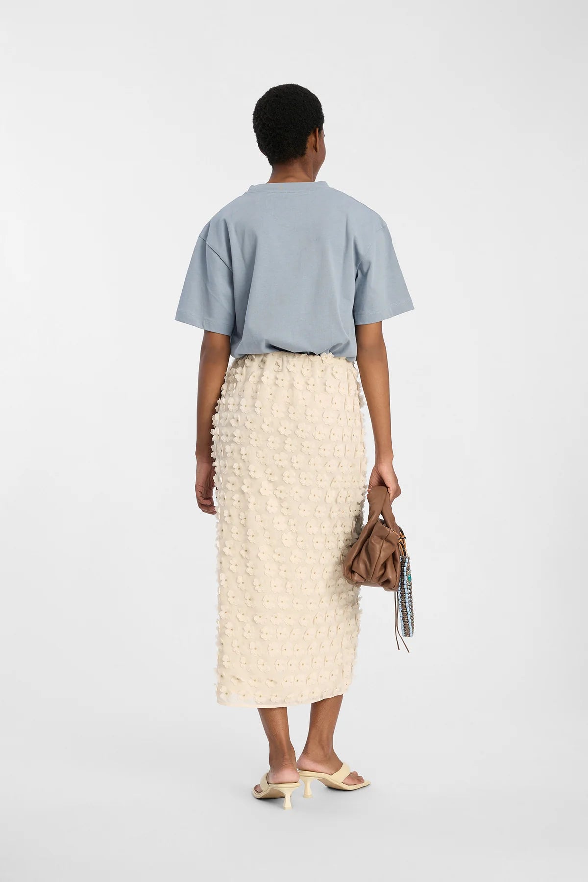 MUNTHE BLOOMY CREAM SKIRT 126