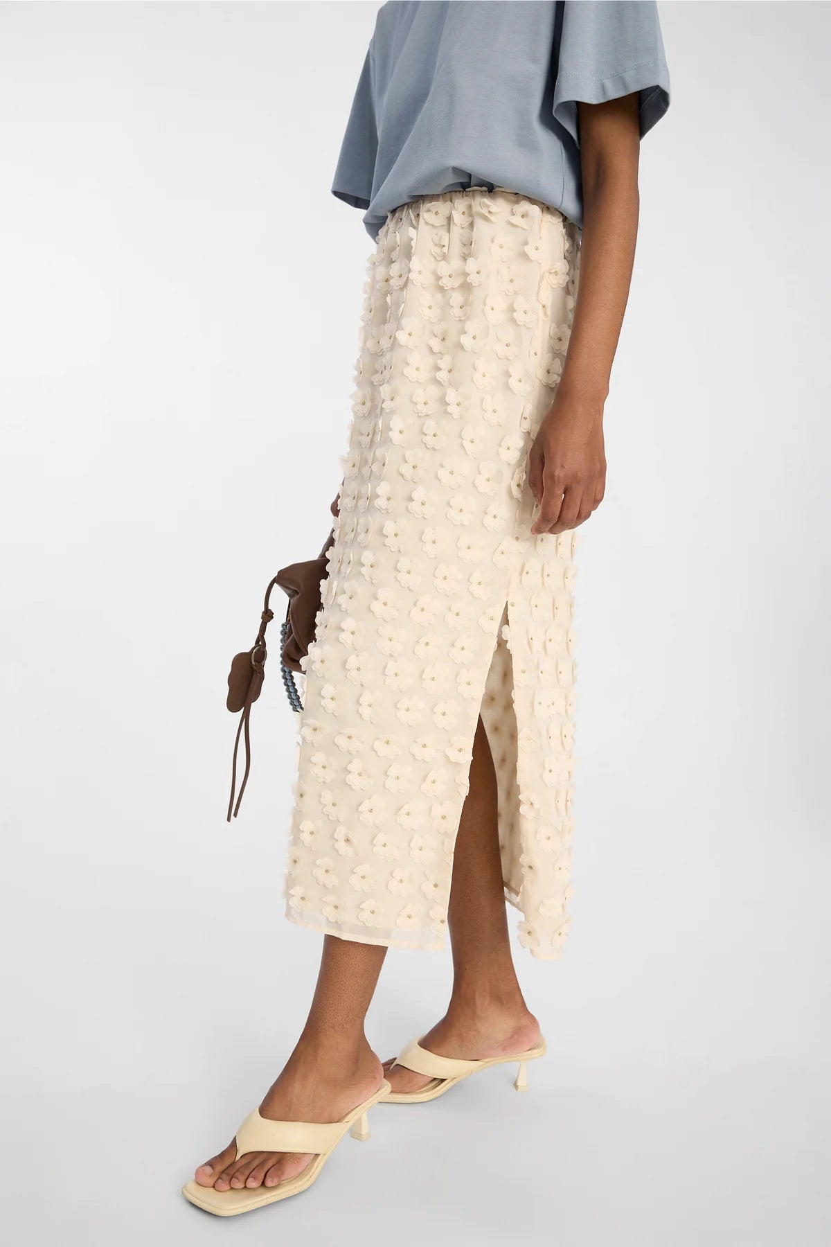 MUNTHE BLOOMY CREAM SKIRT 126