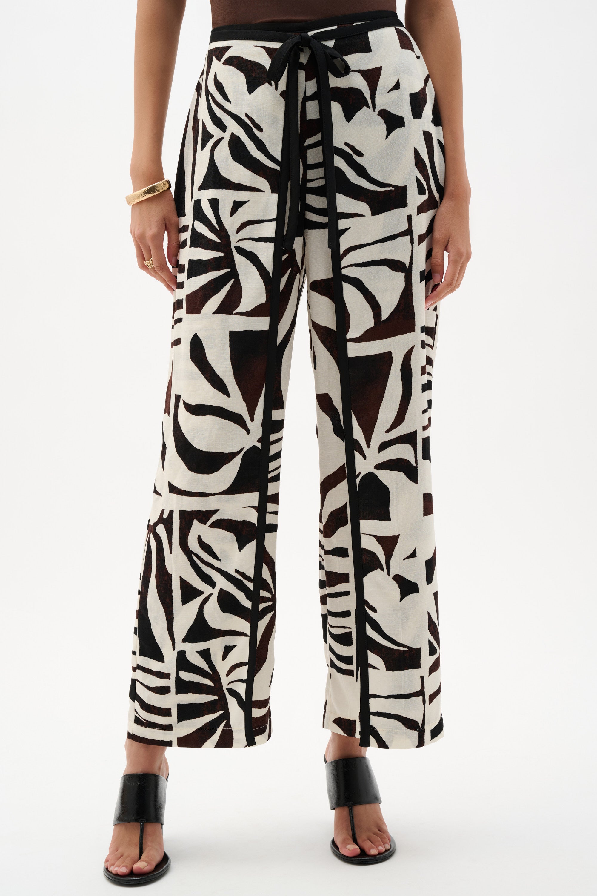 JOSEPH RIBKOFF TROPICAL PRINT TROUSERS 262056-1109 126