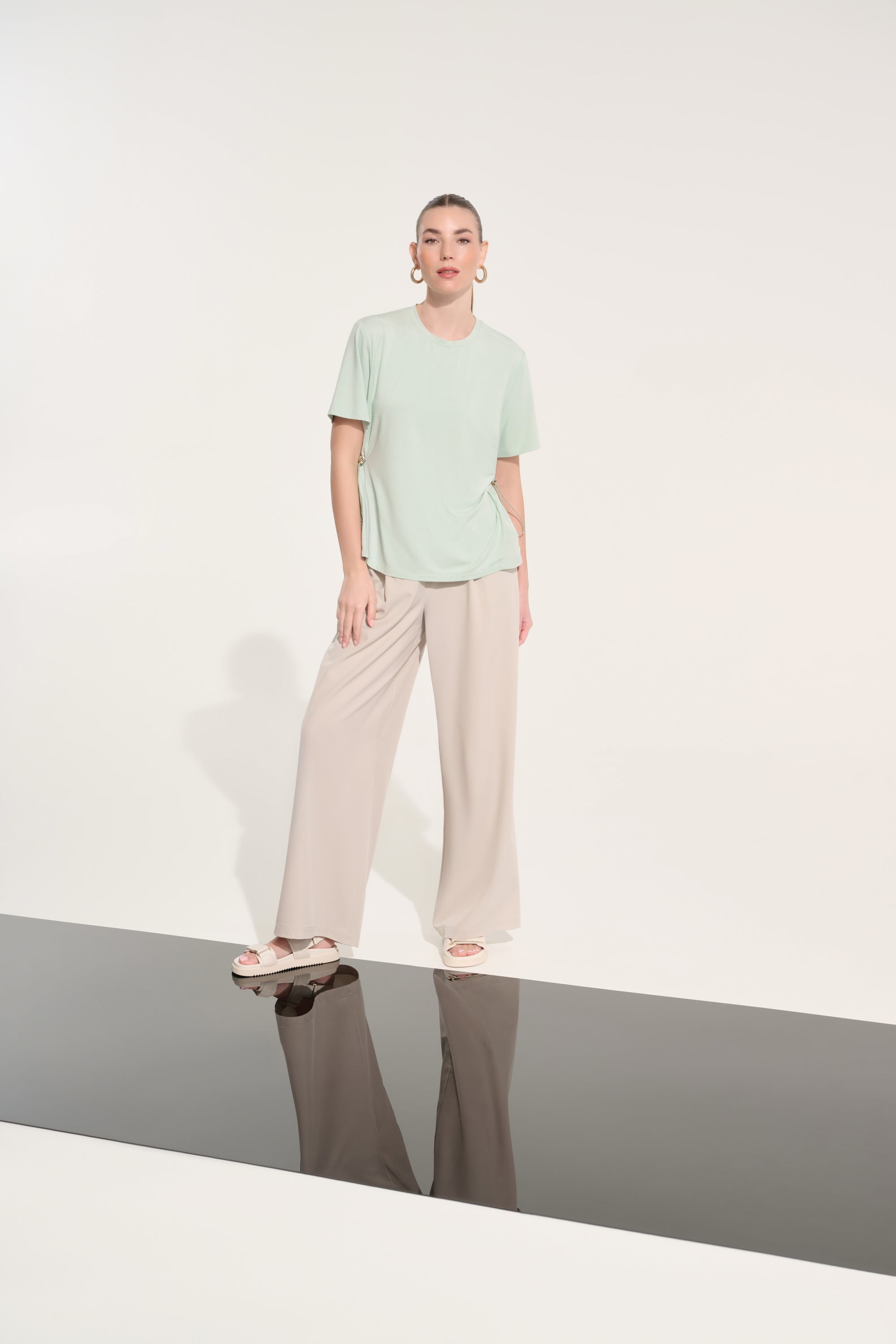 JOSEPH RIBKOFF MINT DRAWSTRING TOP 262616-4526 126