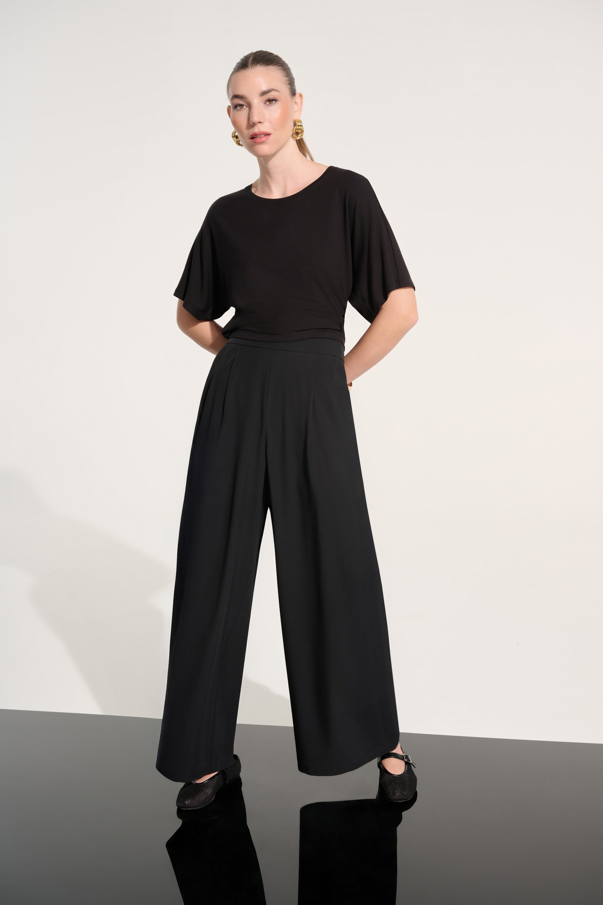 JOSEPH RIBKOFF BLACK TROUSERS 262622-11 126