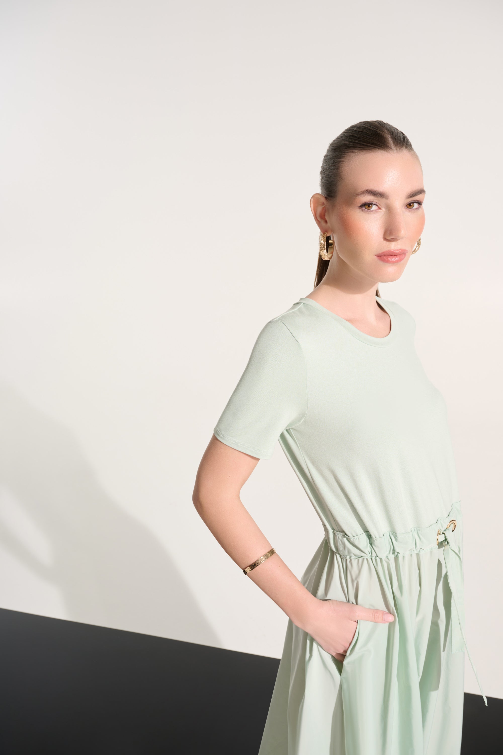 JOSEPH RIBKOFF MINT TSHIRT DRESS 262627 4526