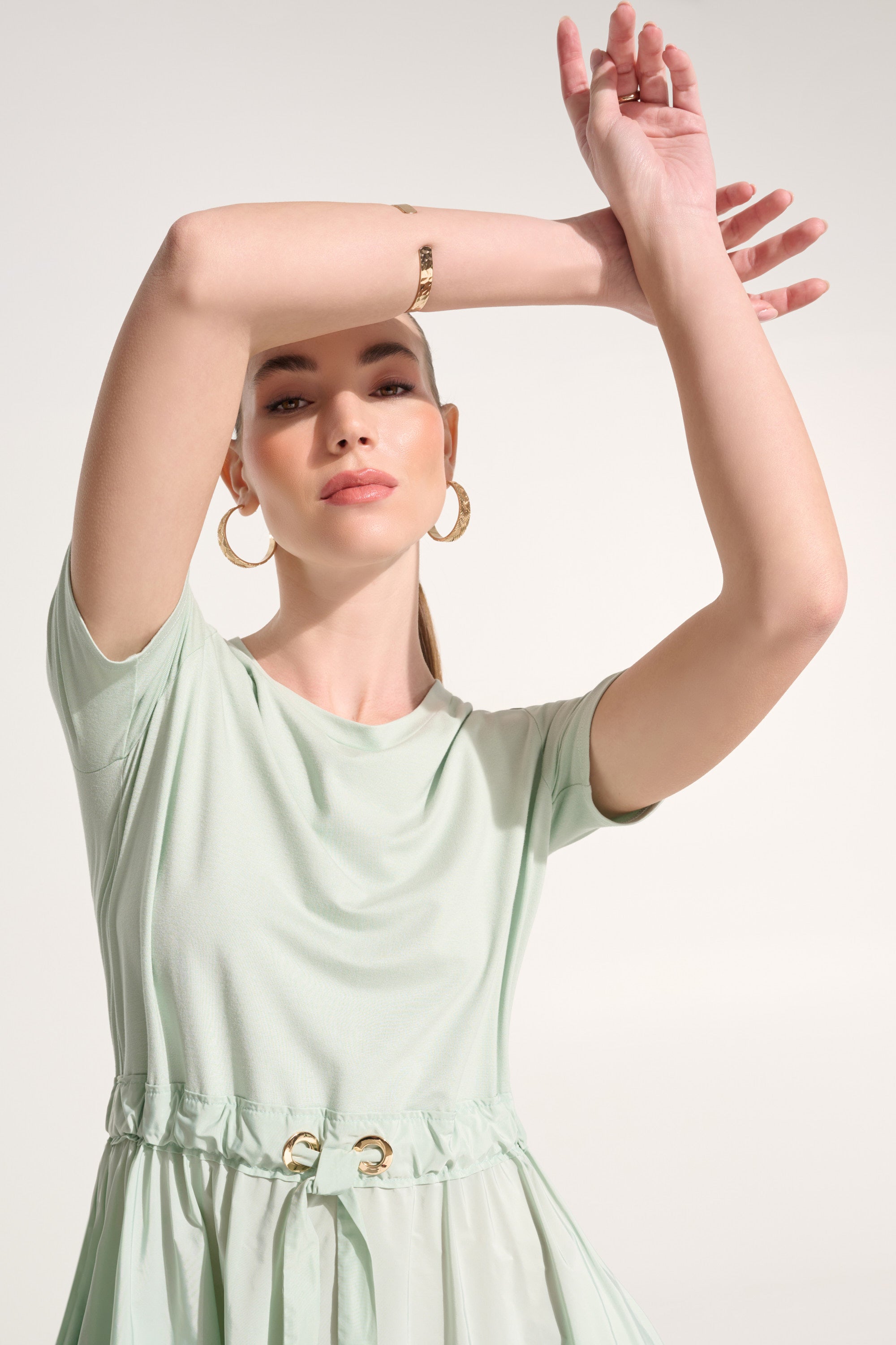 JOSEPH RIBKOFF MINT TSHIRT DRESS 262627 4526