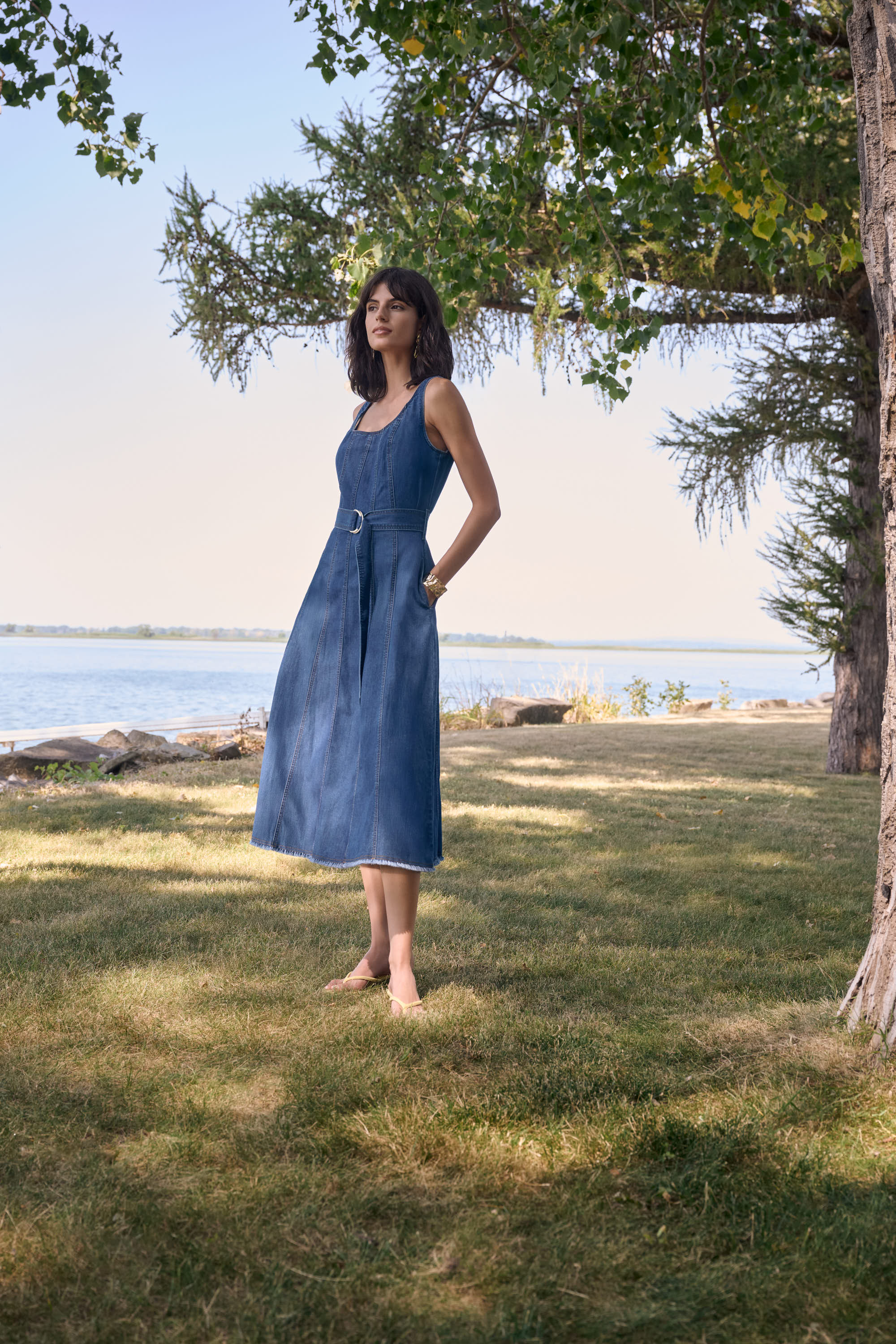 JOSEPH RIBKOFF DENIM DRESS 262901-3699 126
