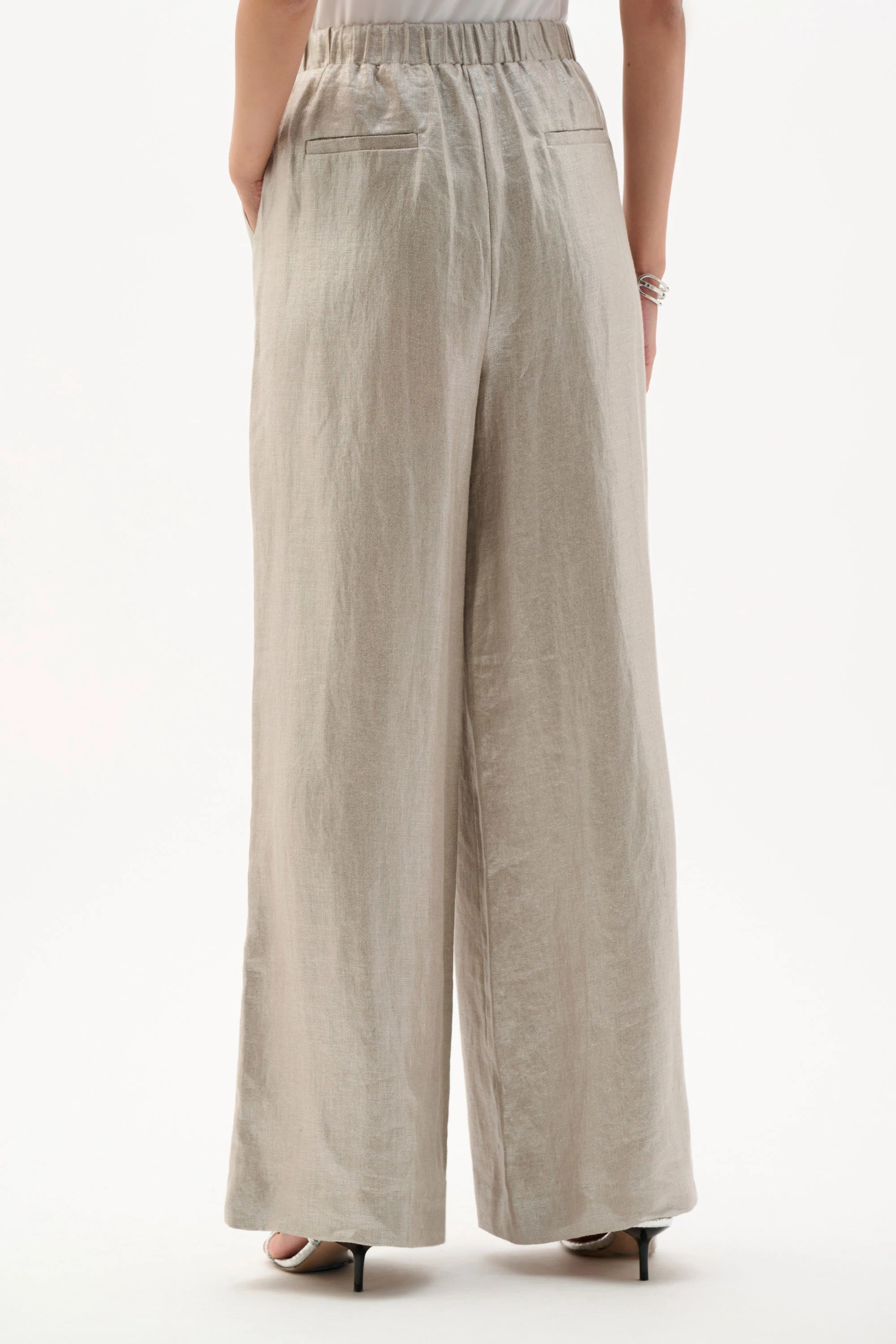 JOSEPH RIBKOFF FOILED GOLD TROUSERS 262947-3059 126