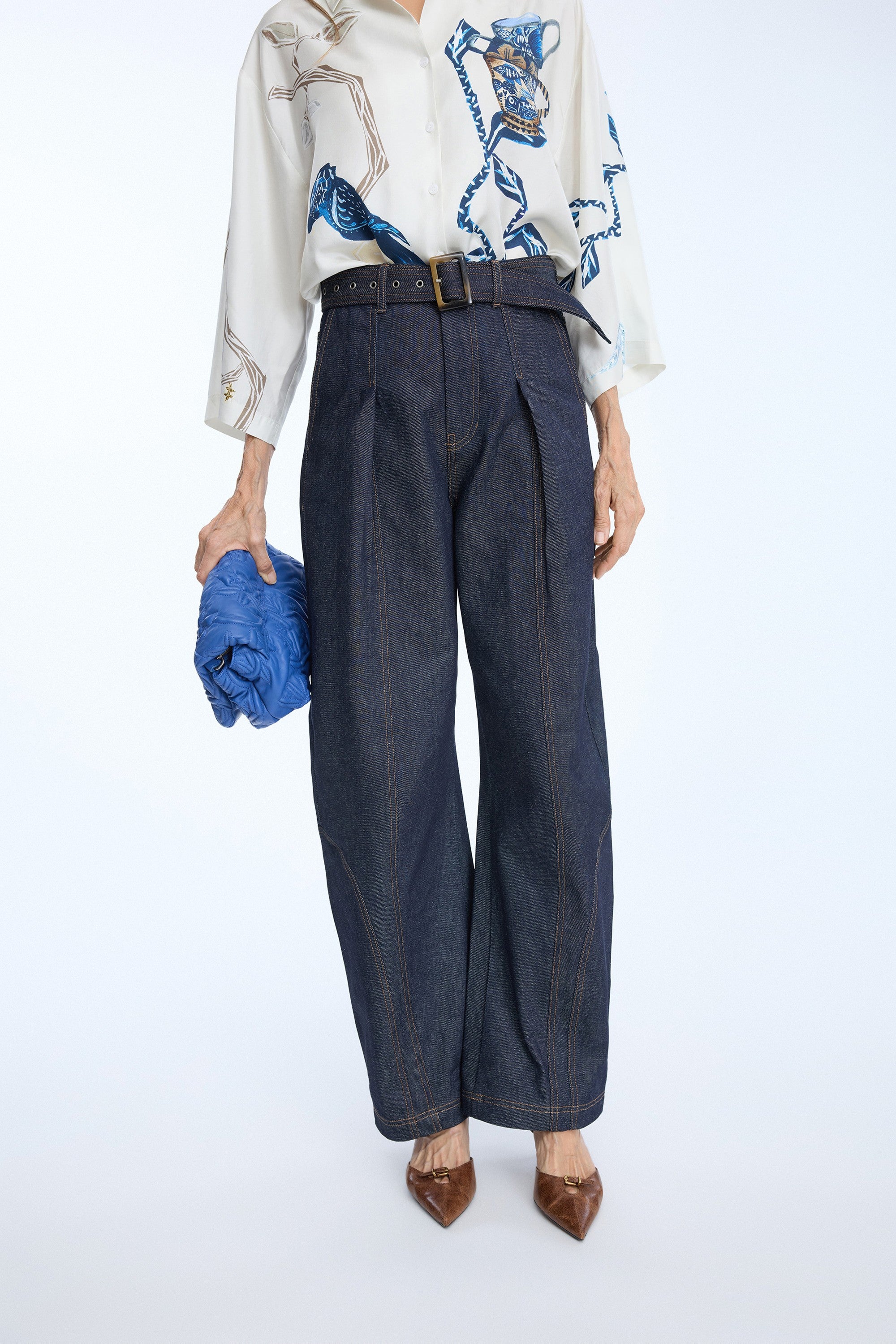 MUNTHE DENIM PLEATED JEANS NANINA 226