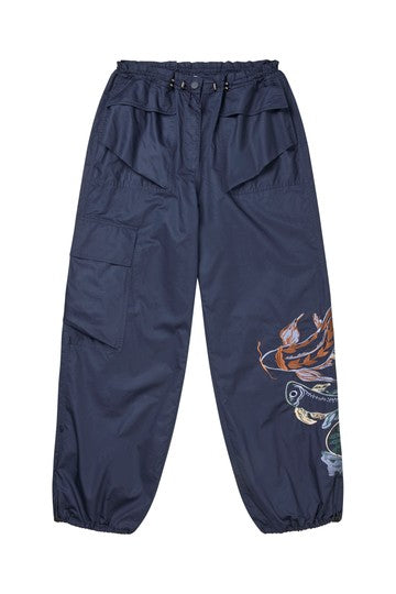 MUNTHE NAVY EMBROIDERED TROUSERS UNFORM 226