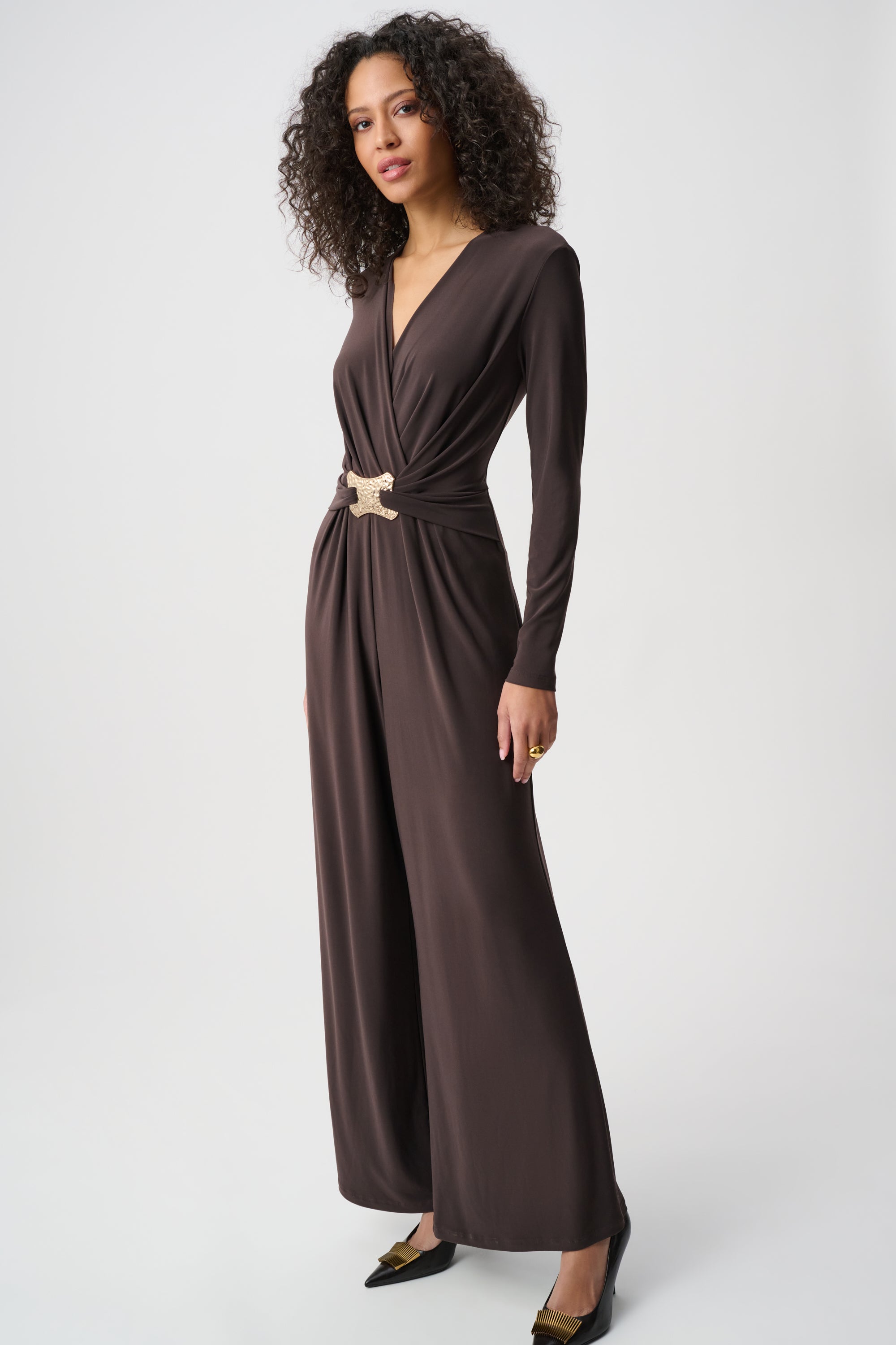 JOSEPH RIBKOFF BROWN JUMPSUIT 263005 3799 226