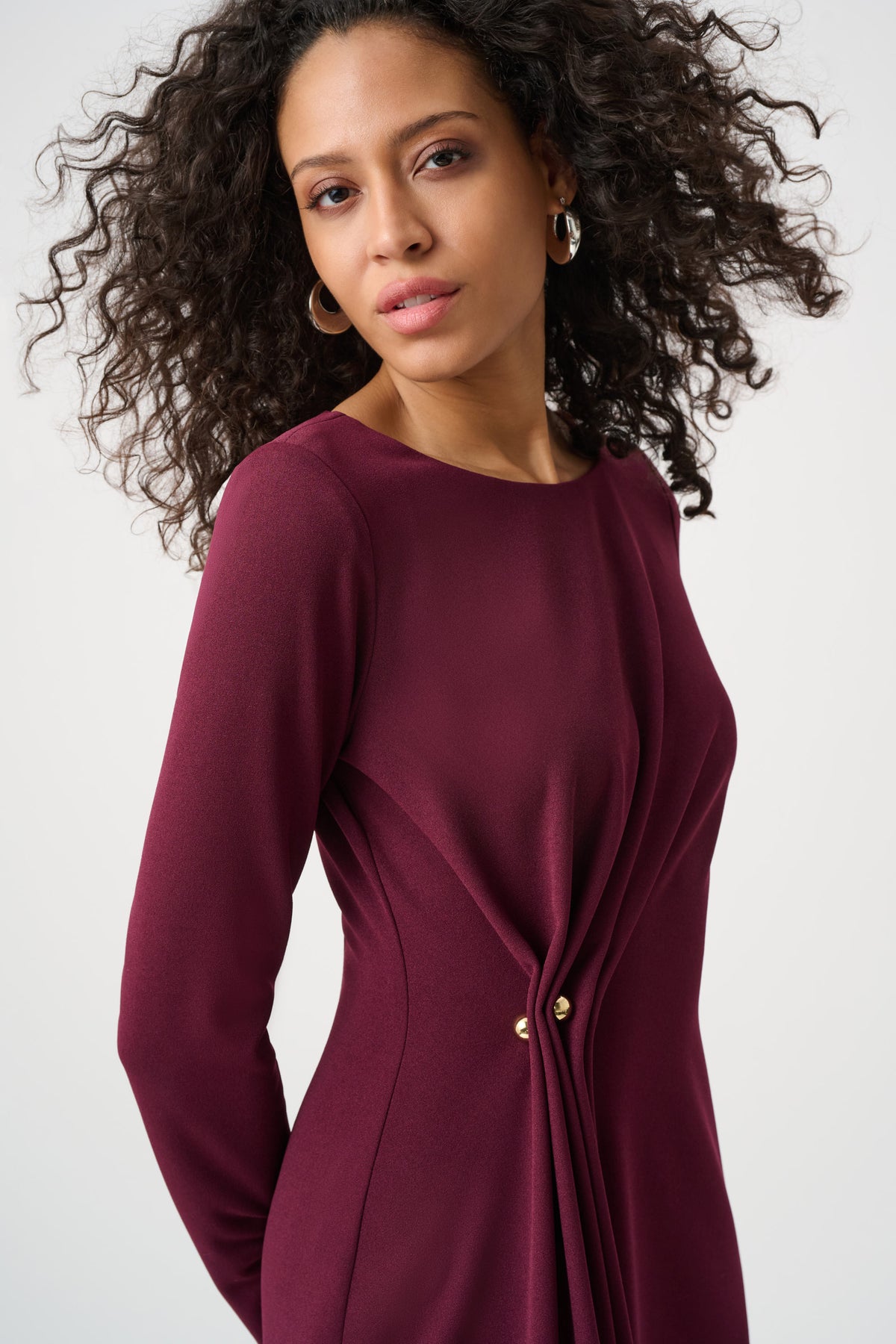 JOSEPH RIBKOFF WINE DRESS 263178 4539 226