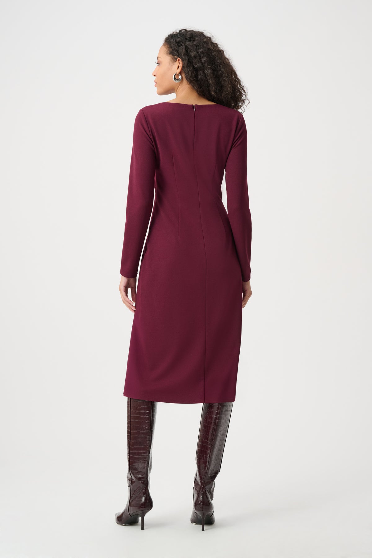 JOSEPH RIBKOFF WINE DRESS 263178 4539 226
