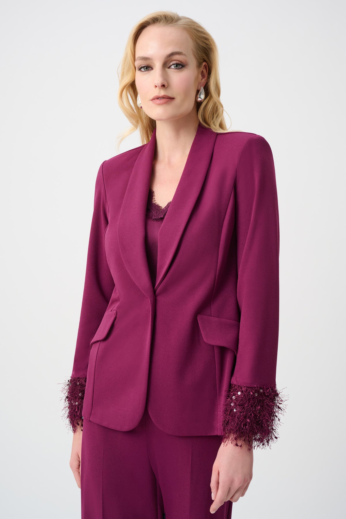 JOSEPH RIBKOFF WINE BLAZER 263714 4542 226