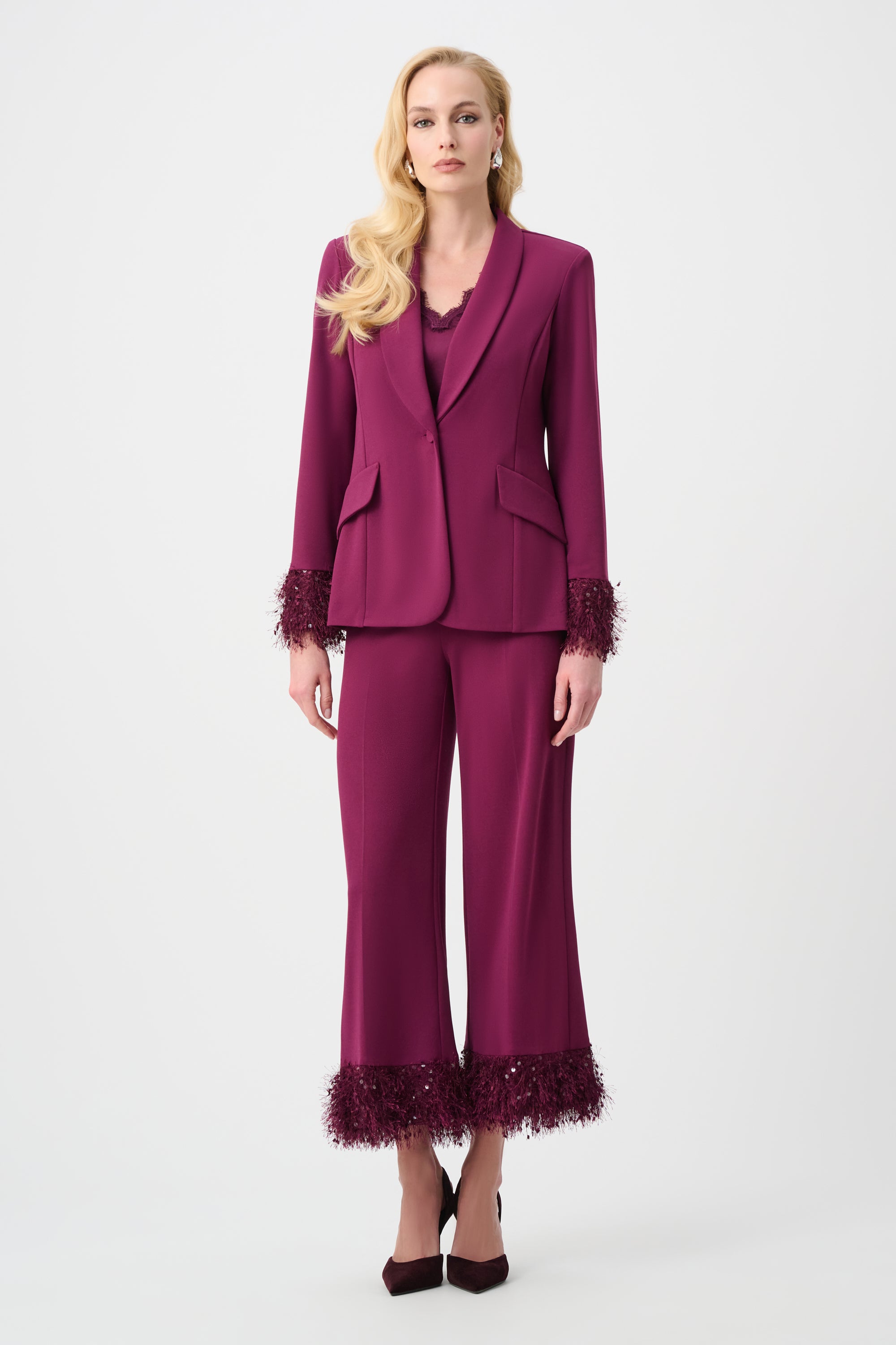 JOSEPH RIBKOFF WINE BLAZER 263714 4542 226