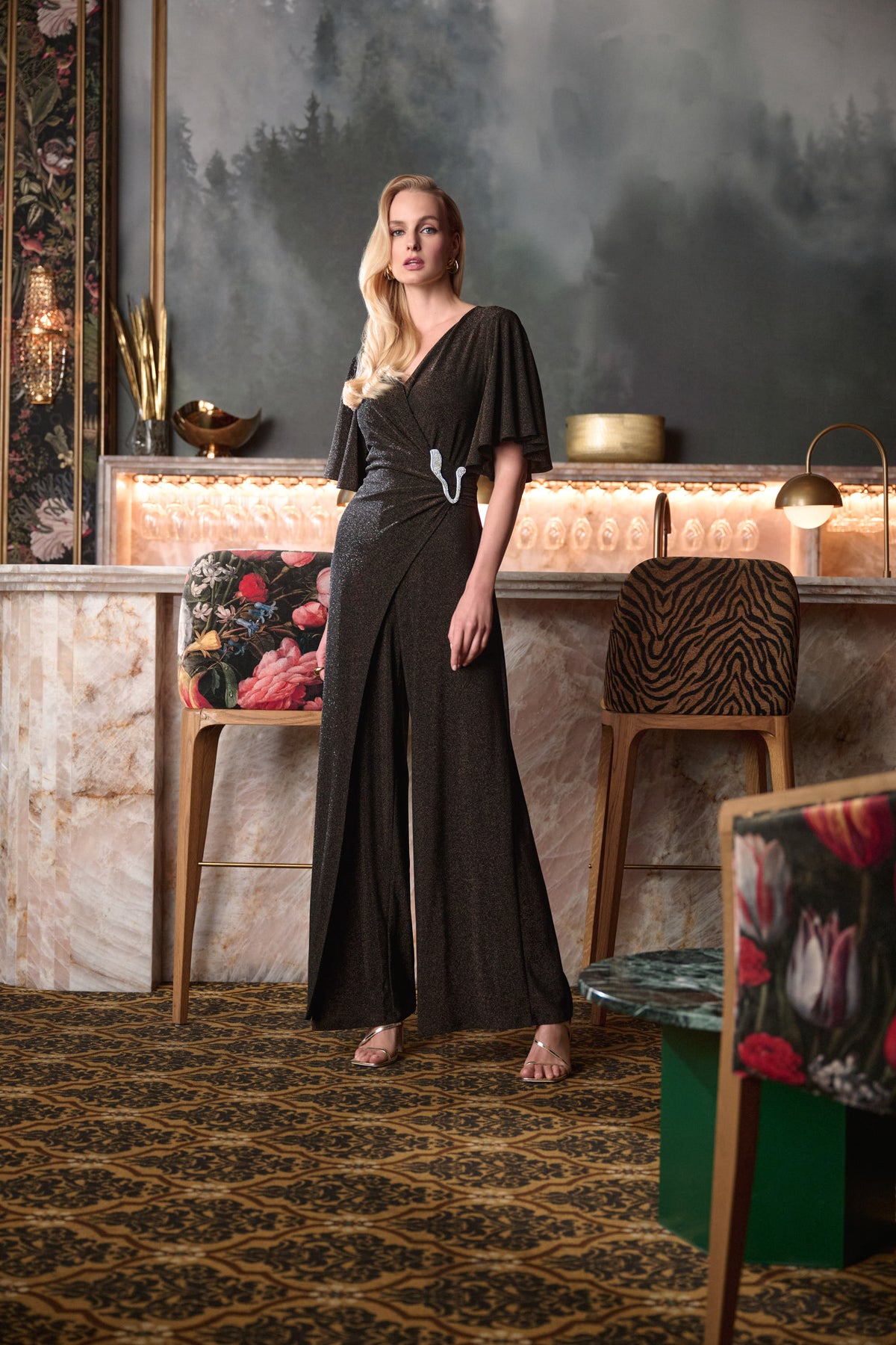 JOSEPH RIBKOFF GOLD JUMPSUIT 263717 92 226