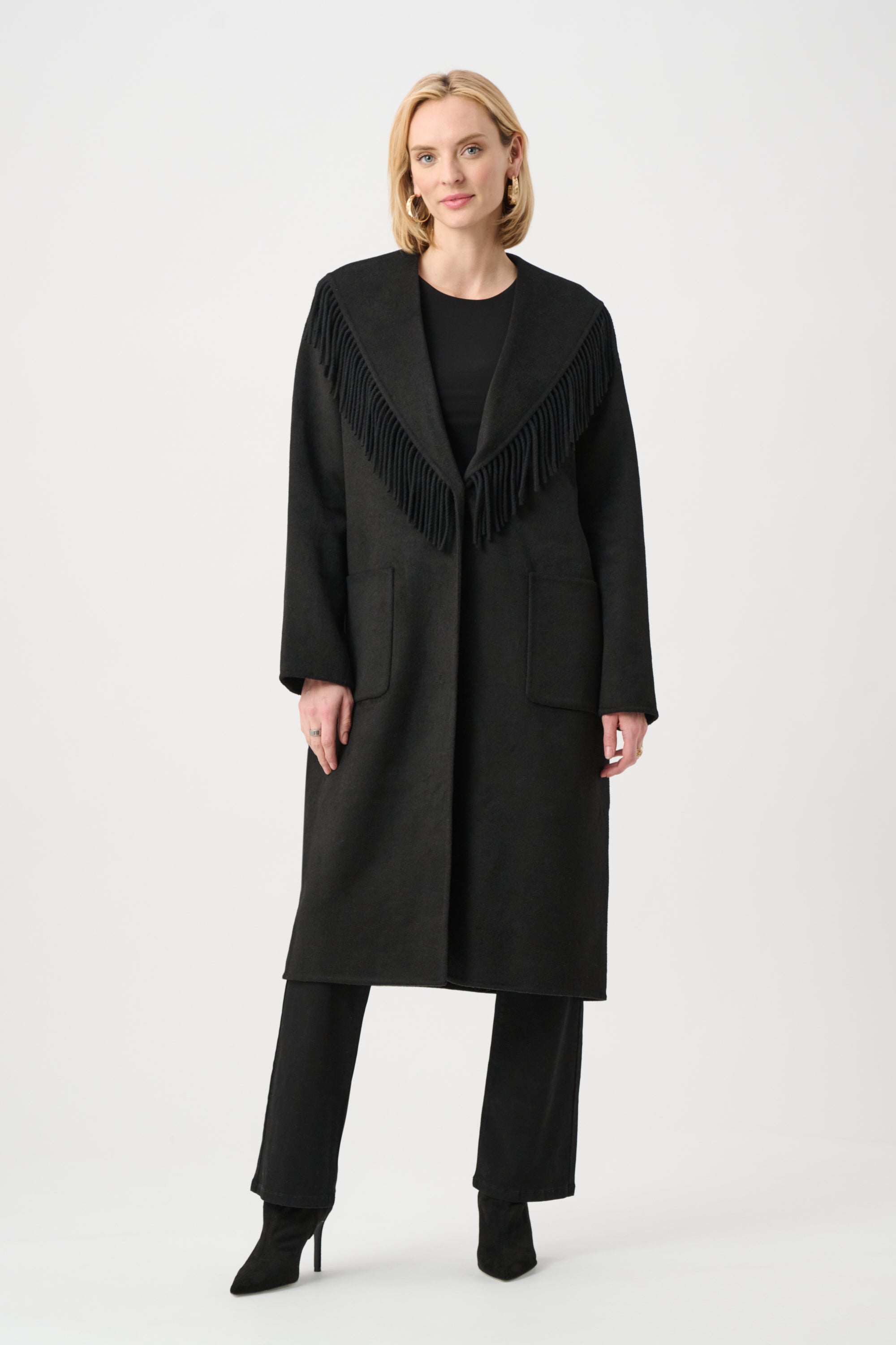 JOSEPH RIBKOFF BLACK COAT 263912 11 226