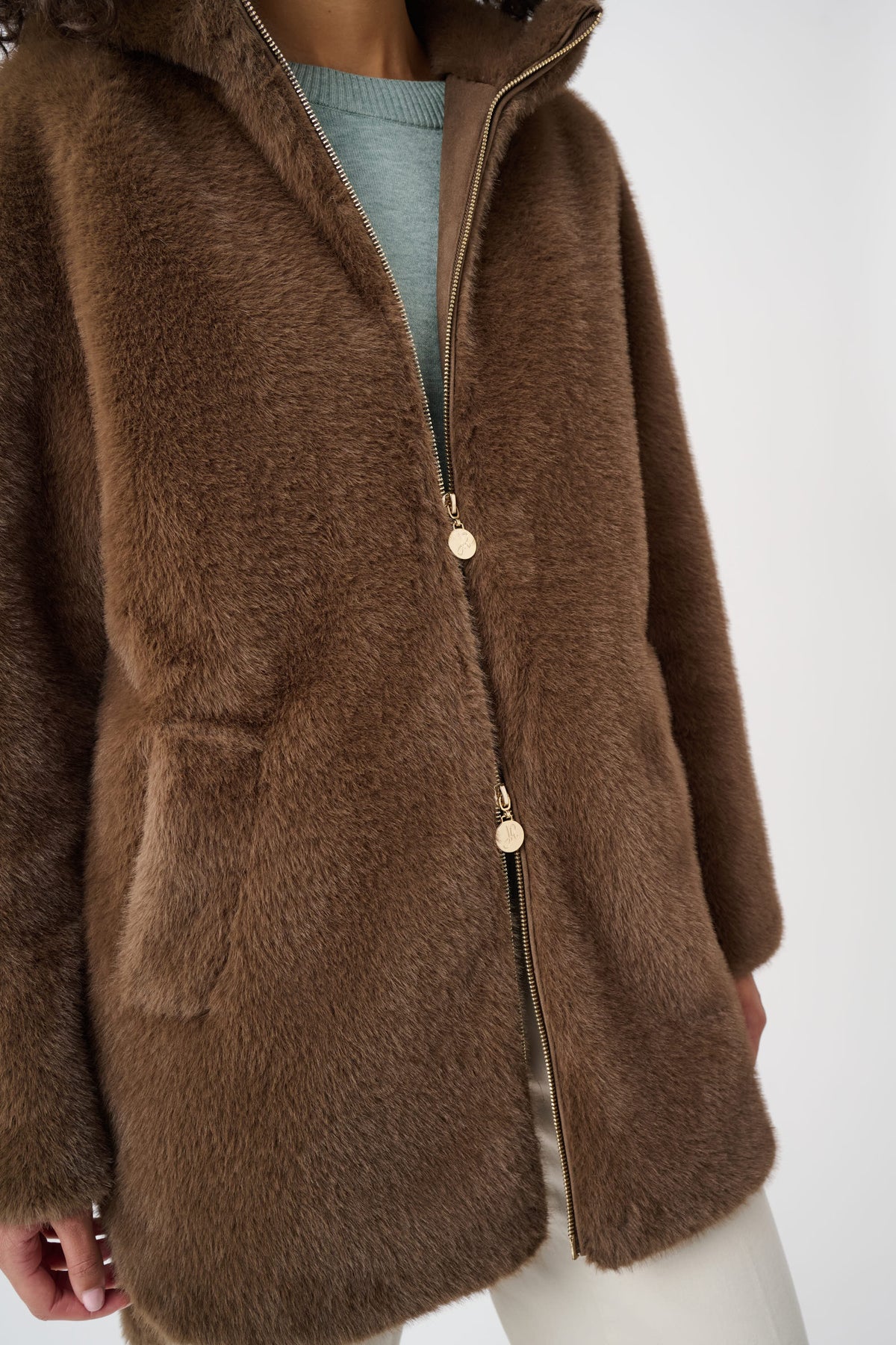 JOSEPH RIBKOFF BROWN COAT 263914 4548 226