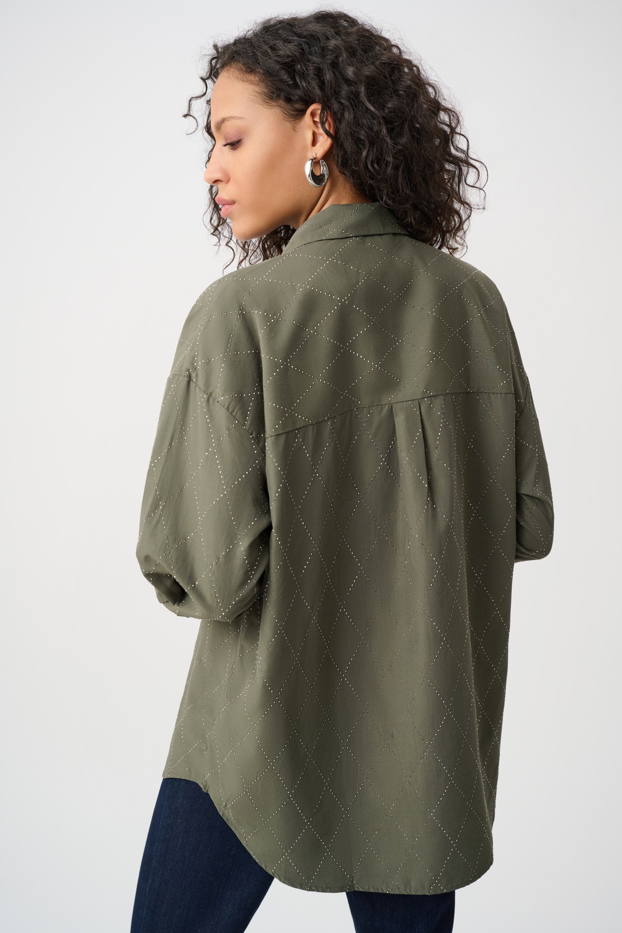 JOSEPH RIBKOFF GREEN BLOUSE 263922 3380 226
