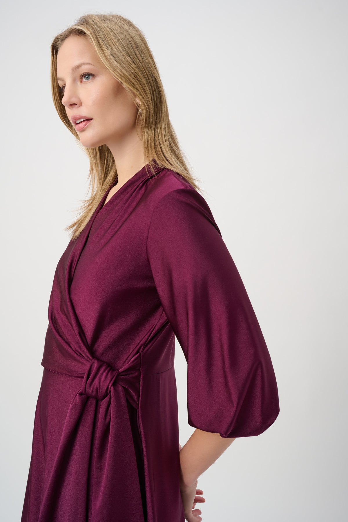JOSEPH RIBKOFF WINE DRESS 264070 4539 226