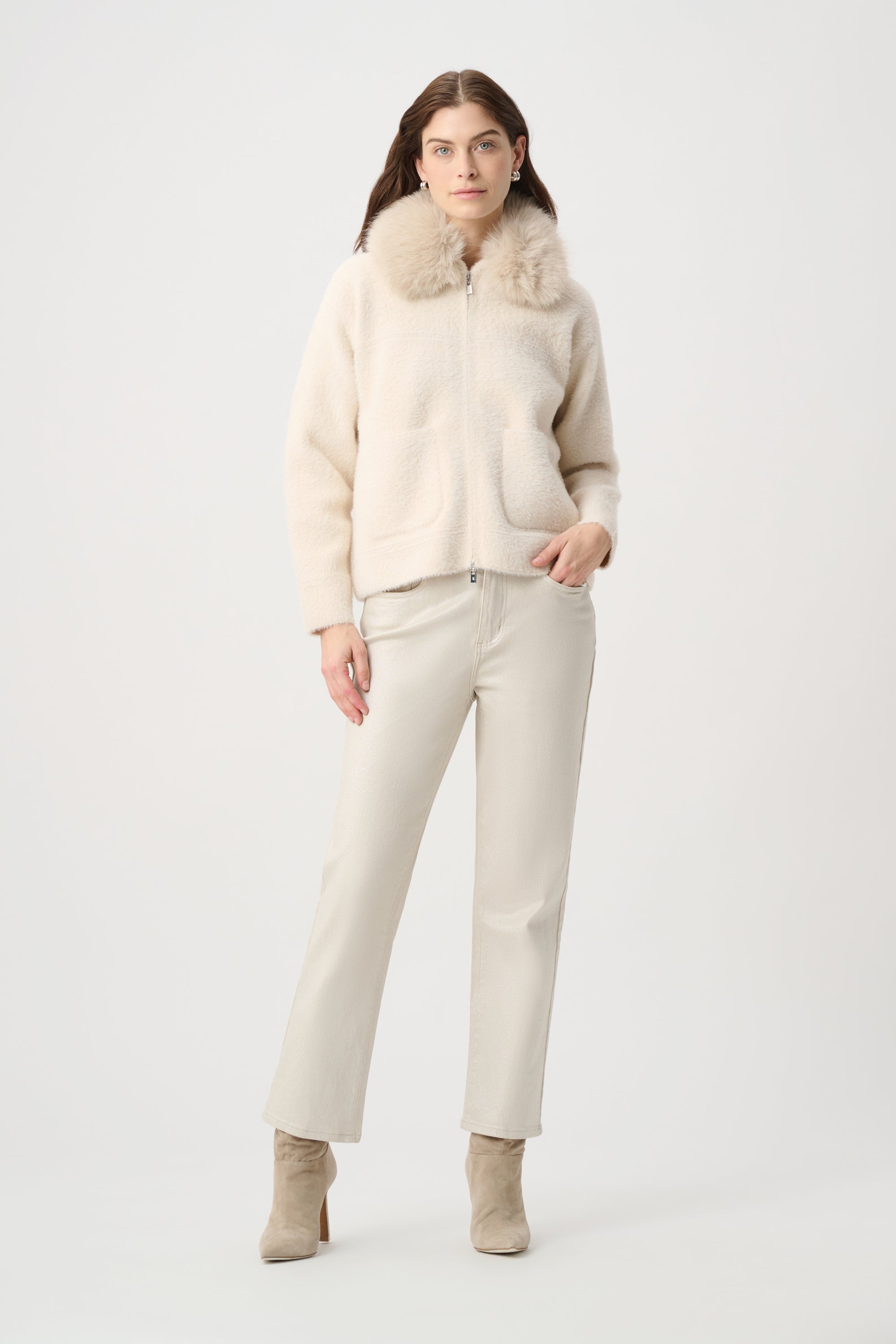 JOSEPH RIBKOFF BEIGE JACKET 264920 4457 226