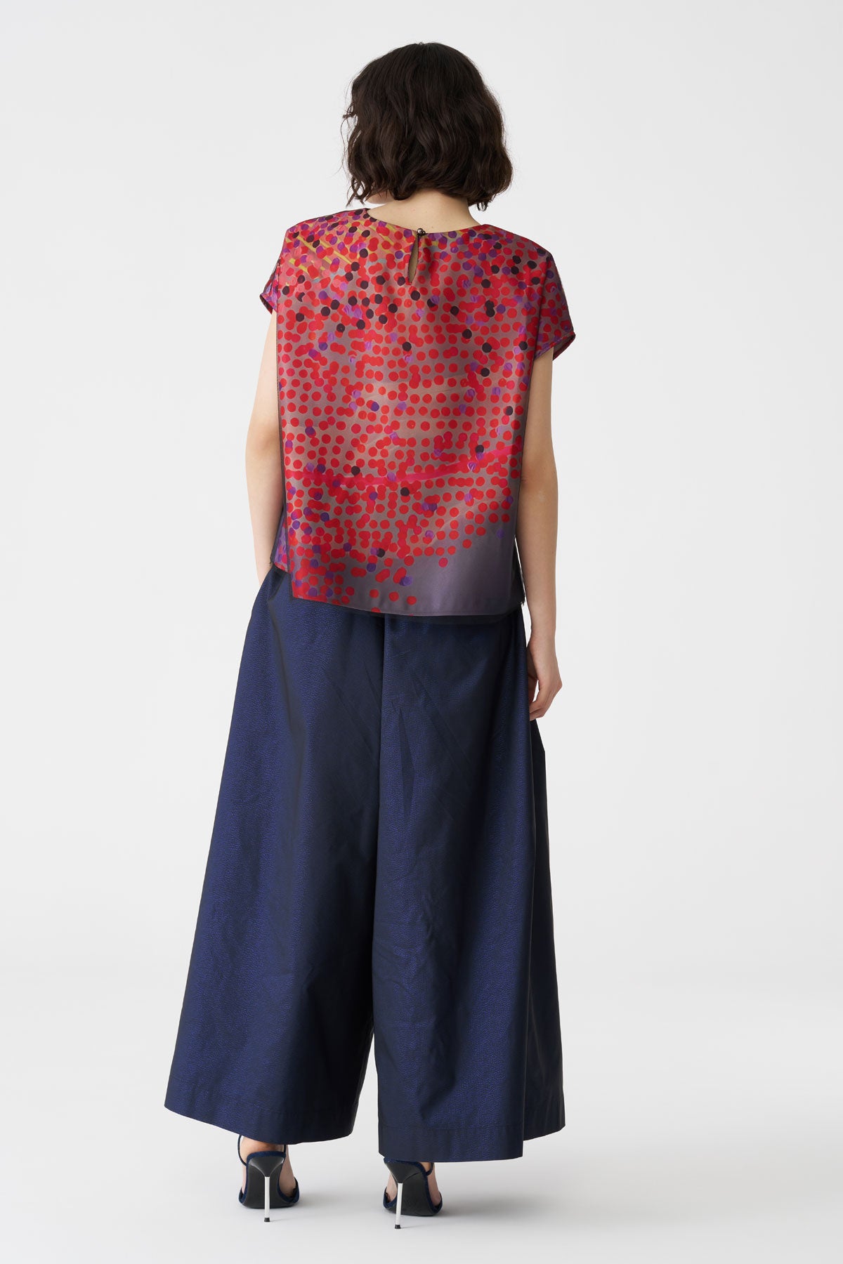 BIZE NAVY PLEATH FRONT TROUSERS BK8622 226