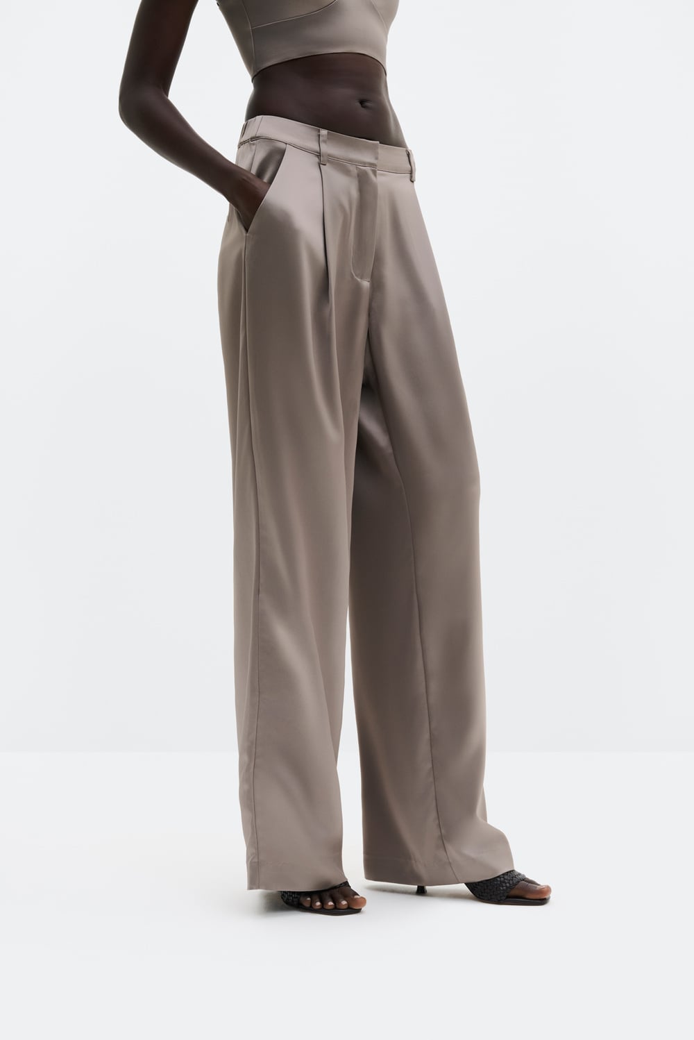 MALINA SARAH GREY STAIN TROUSERS 126