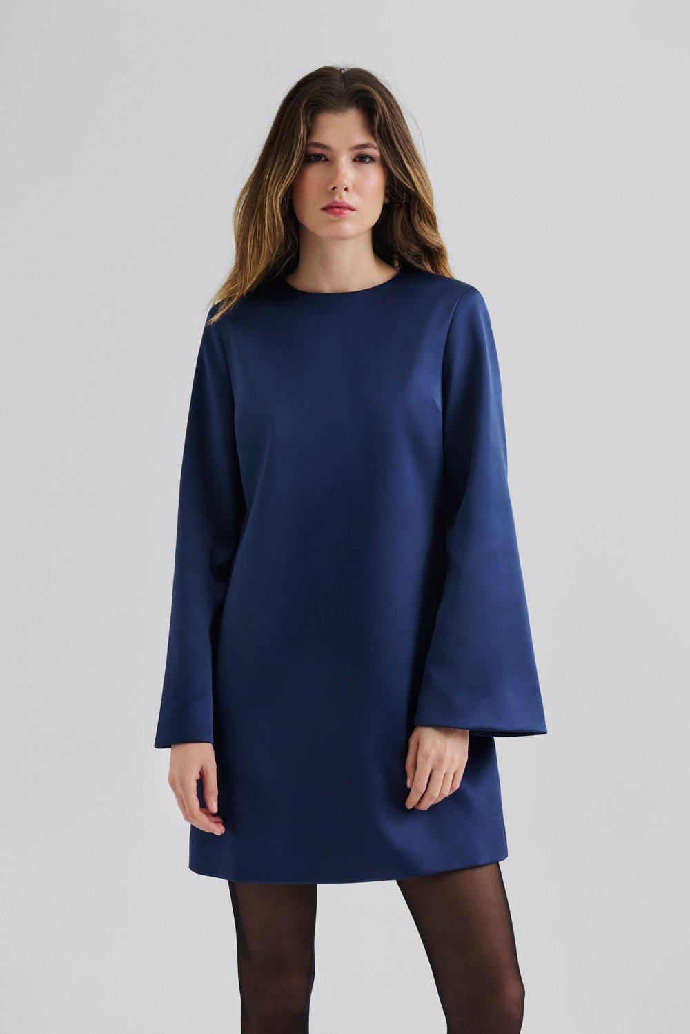 MALINA ELNA NAVY BOW BACK DRESS 225