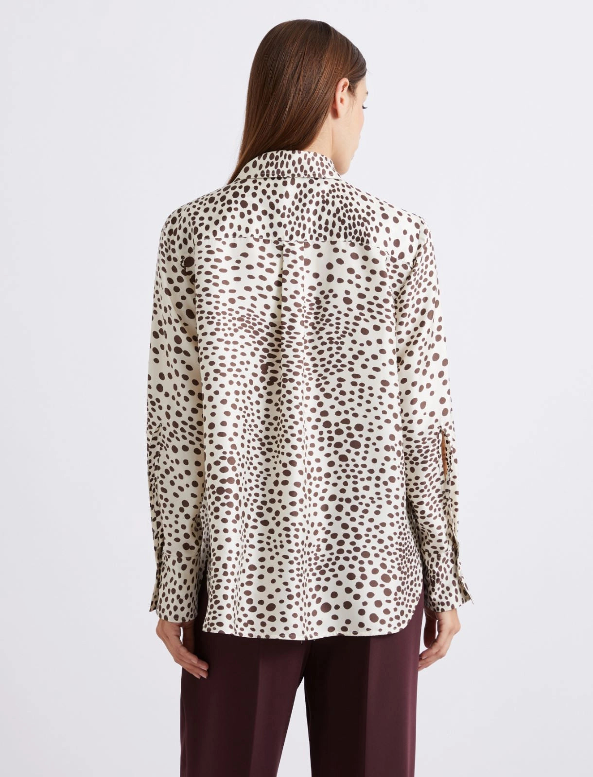 MARELLA BROWN DOT BLOUSE MLLSALVE 126