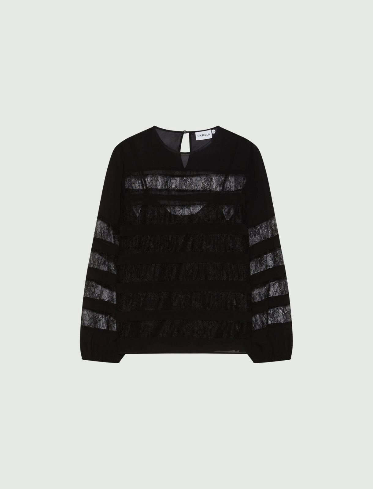 MARELLA PIQUET BLACK SHIRT 225