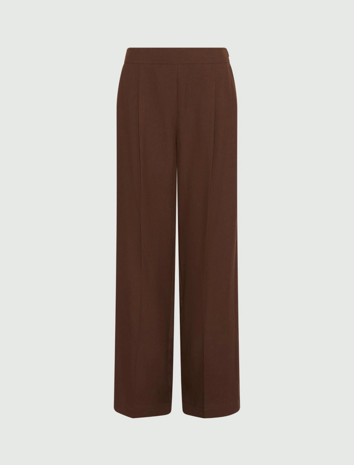 MARELLA BROWN LINEN TROUSERS MLSTRAGA 126