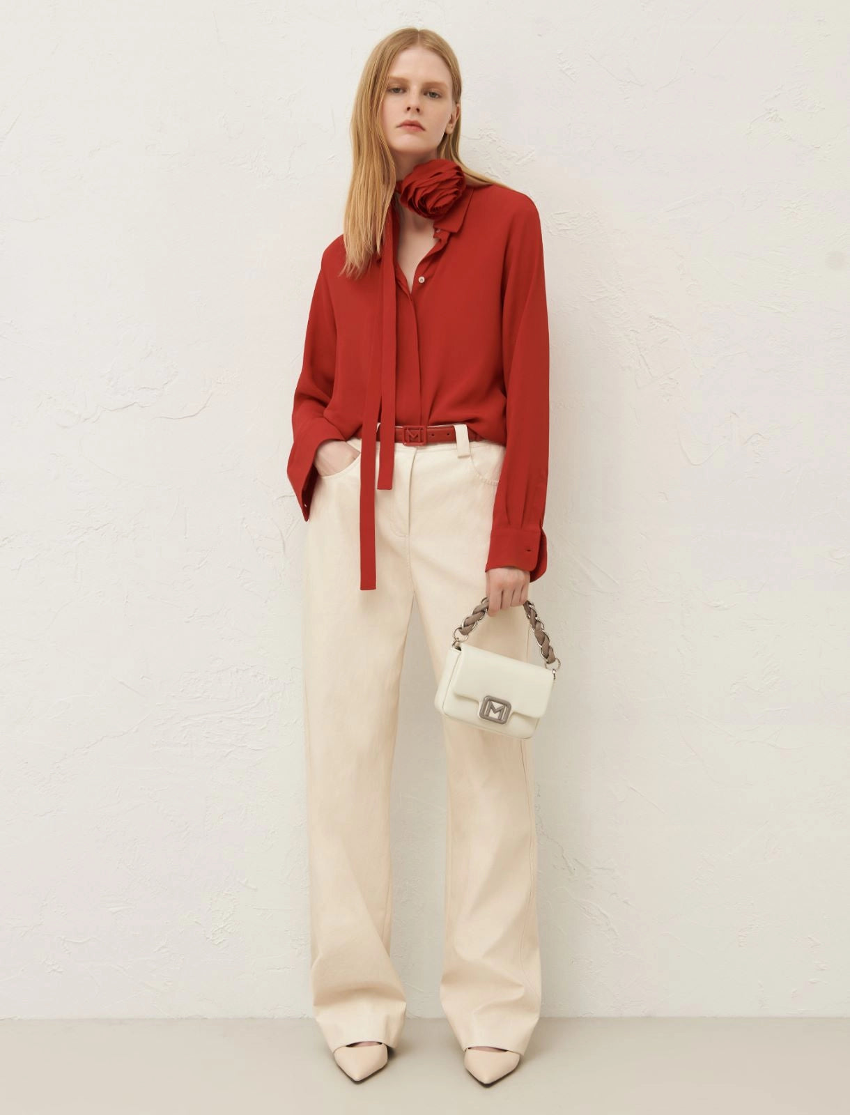 MARELLA KIOTA CREAM TROUSERS 224