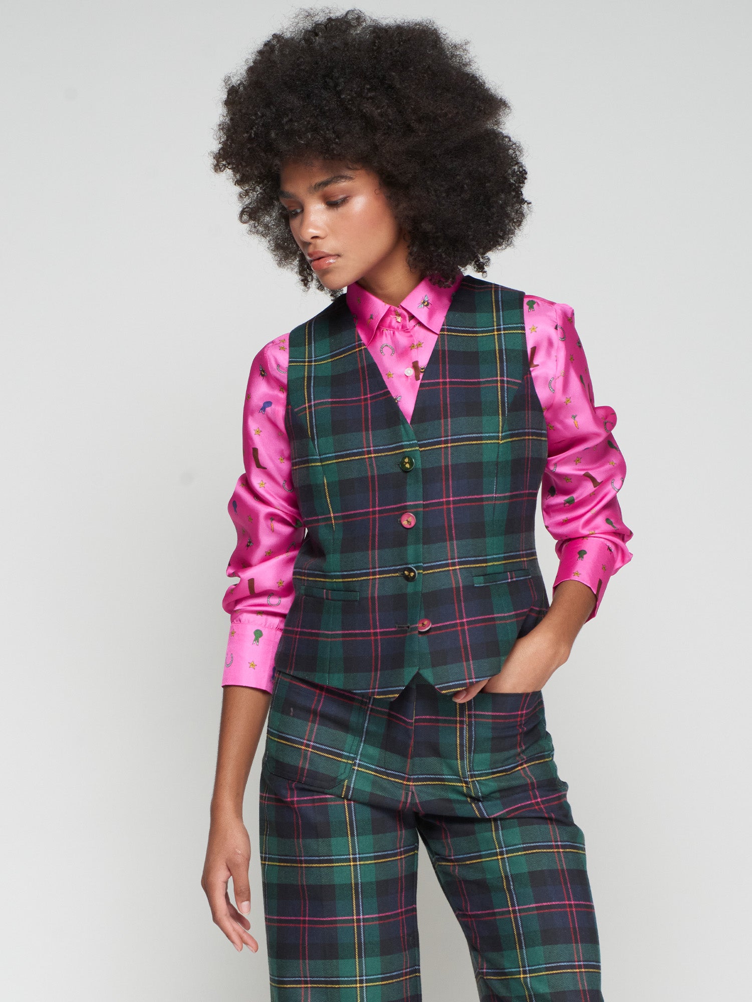 VILAGALLO GREEN WAIST COAT 32692 225