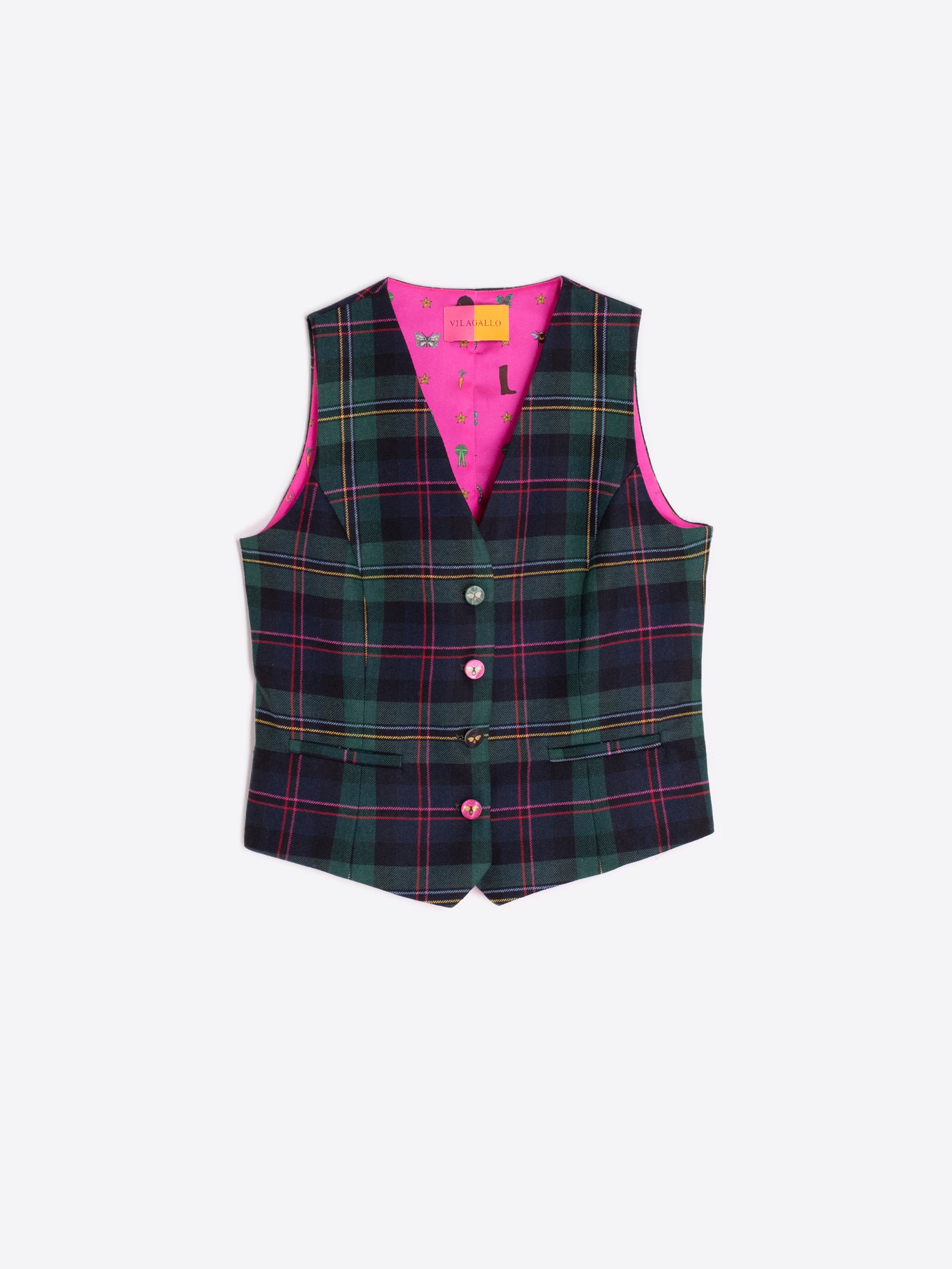 VILAGALLO GREEN WAIST COAT 32692 225