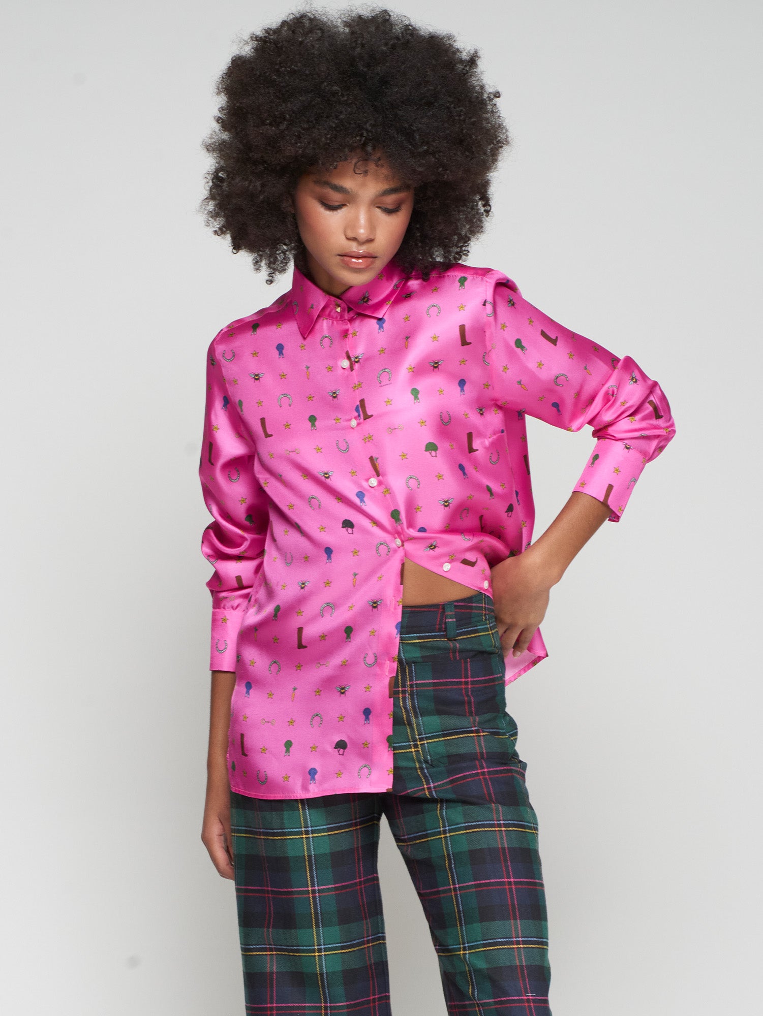 VILAGALLO PINK BLOUSE 32967 225