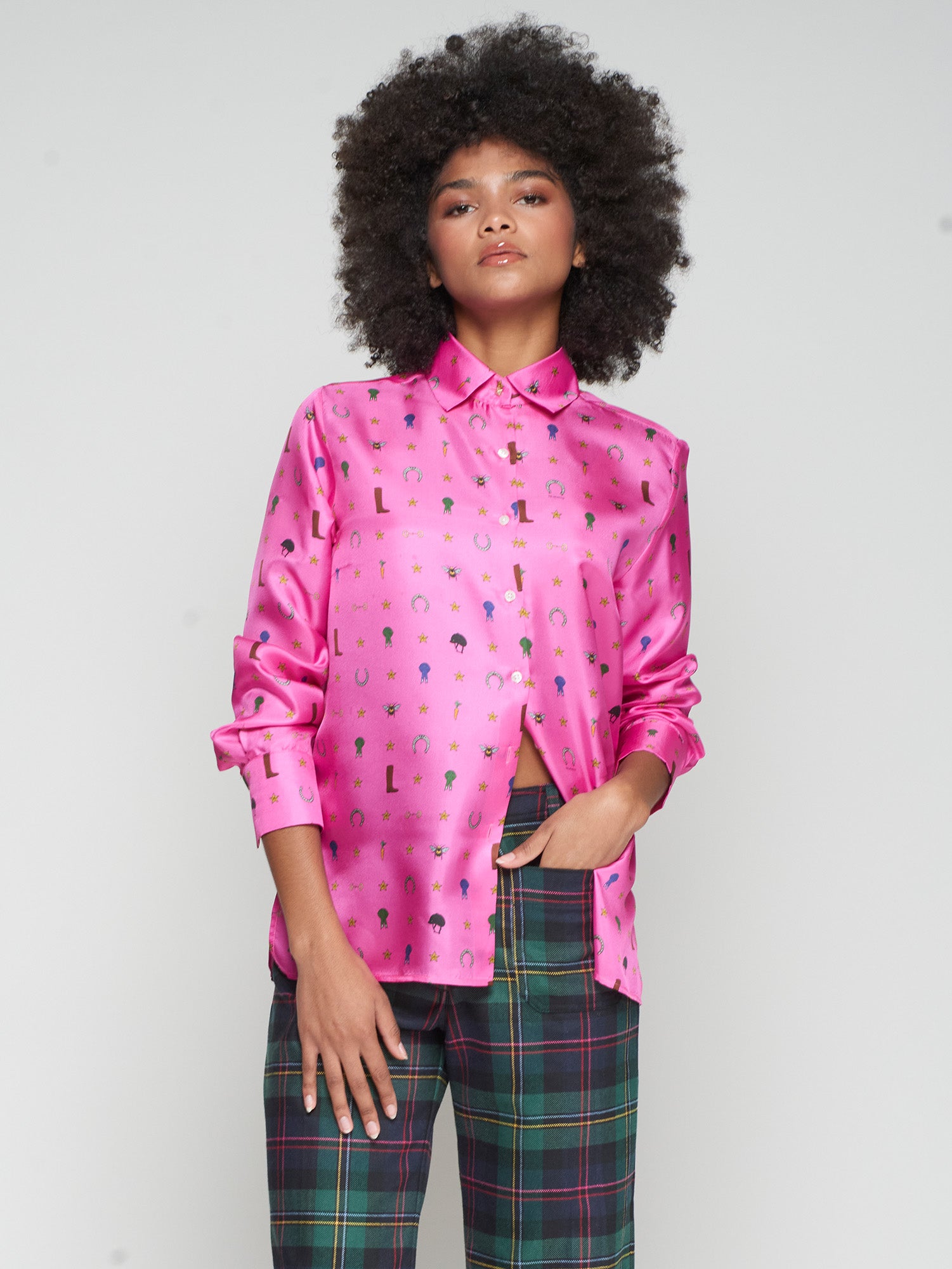 VILAGALLO PINK BLOUSE 32967 225