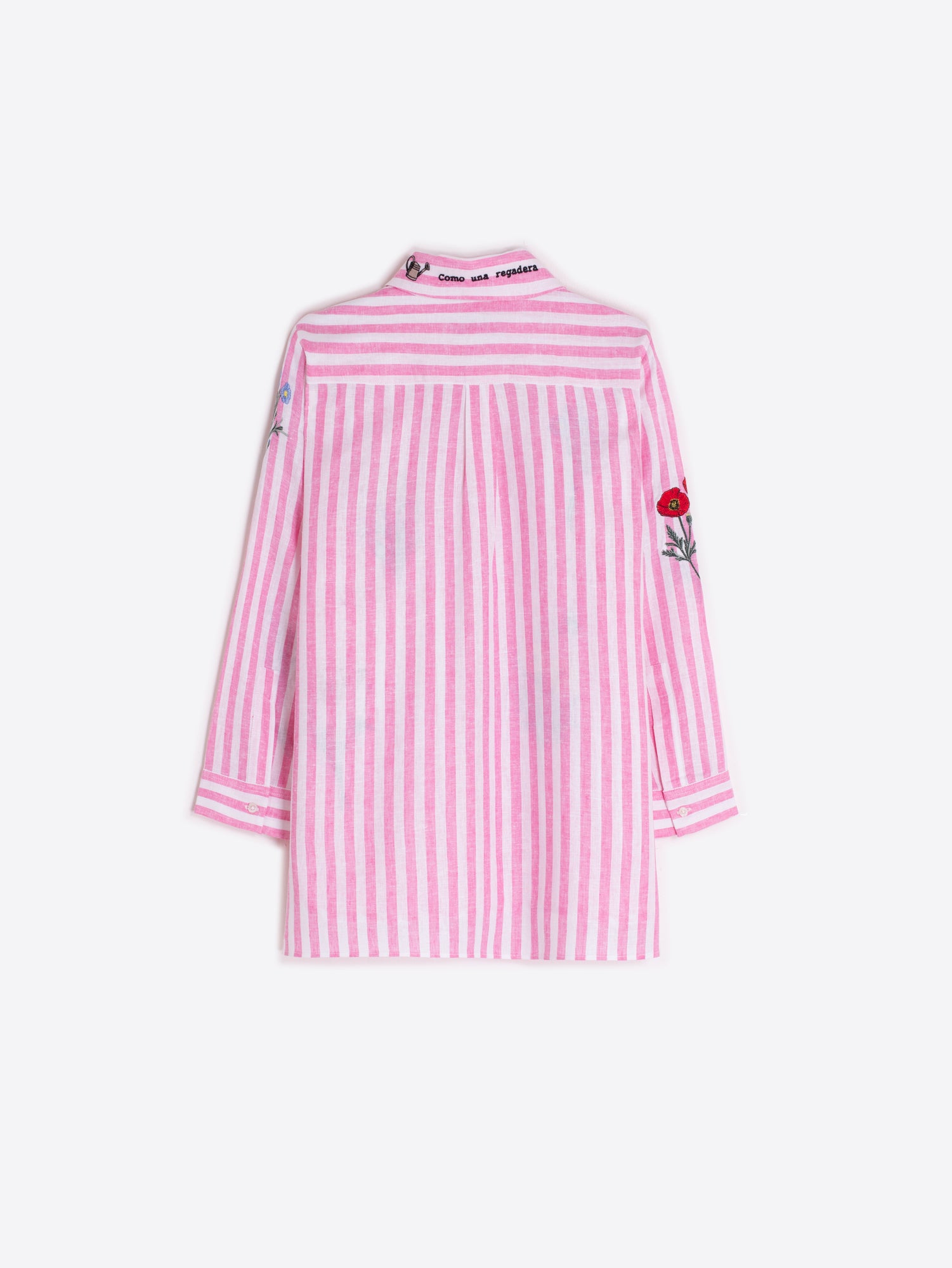 VILAGALLO PINK FLORAL APPLIQUE BLOUSE 33265 126