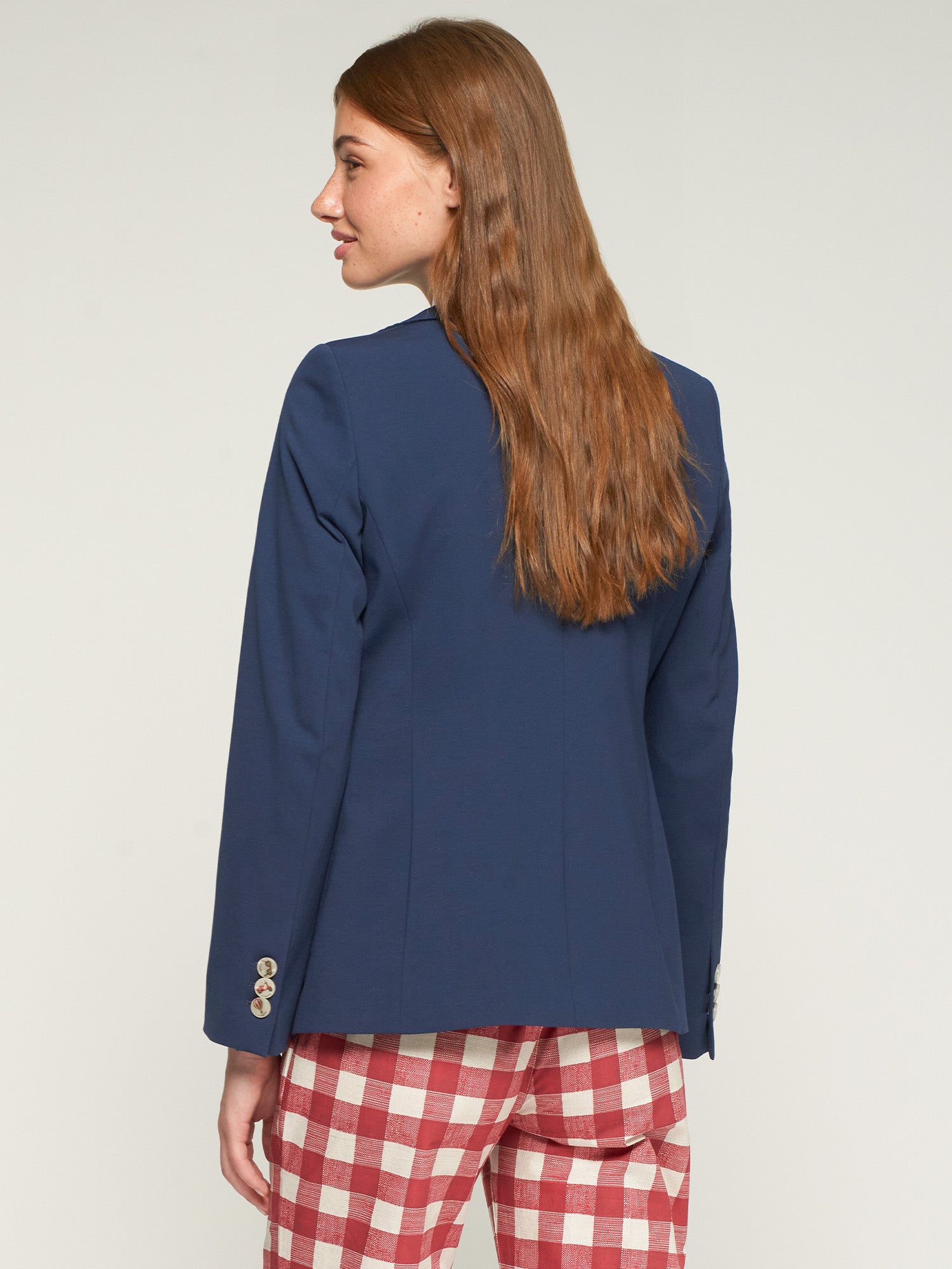 VILAGALLO NAVY ONE BUTTON BLAZER 33283