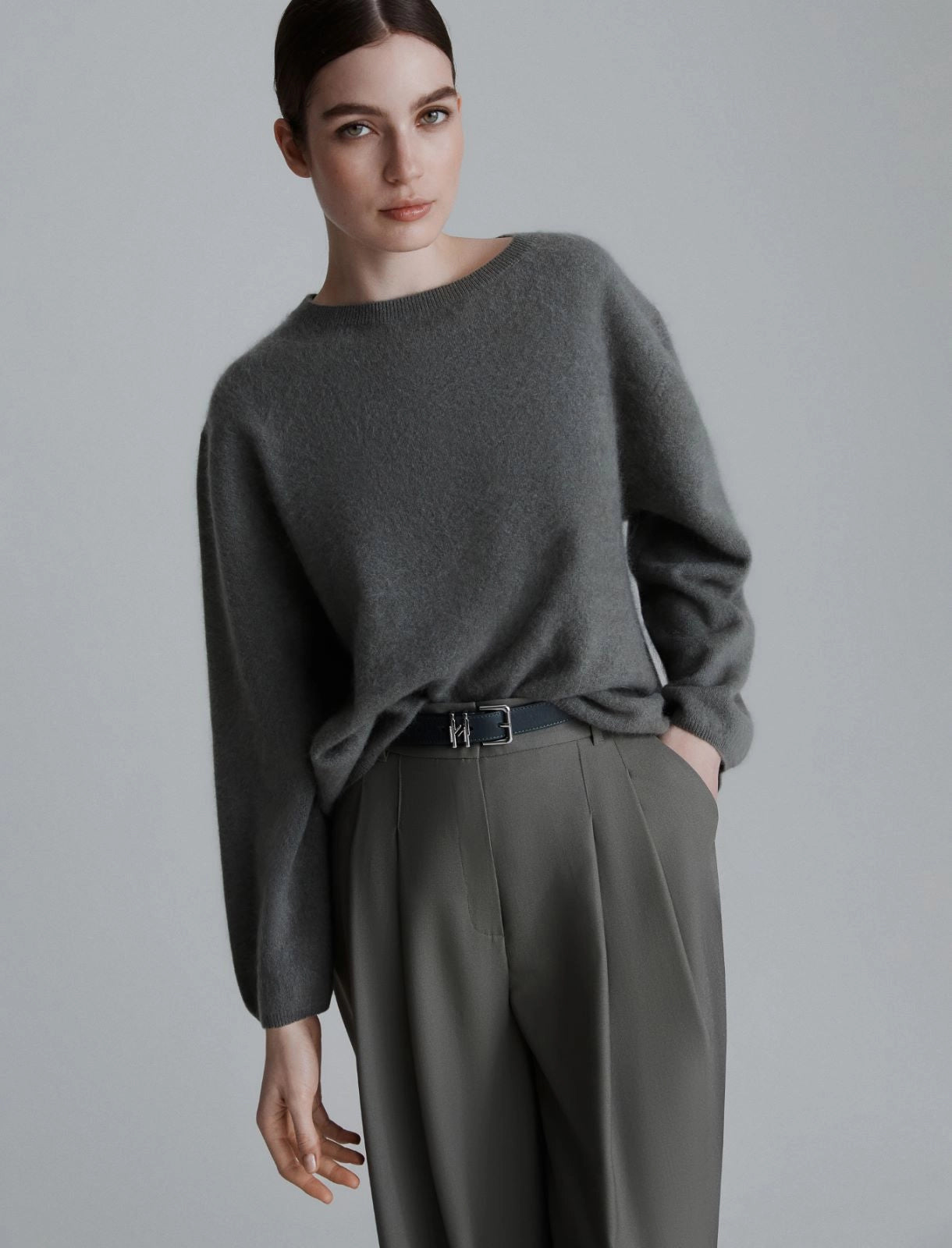 MARELLA NANTI OLIVE OVERSIZED KNIT  225