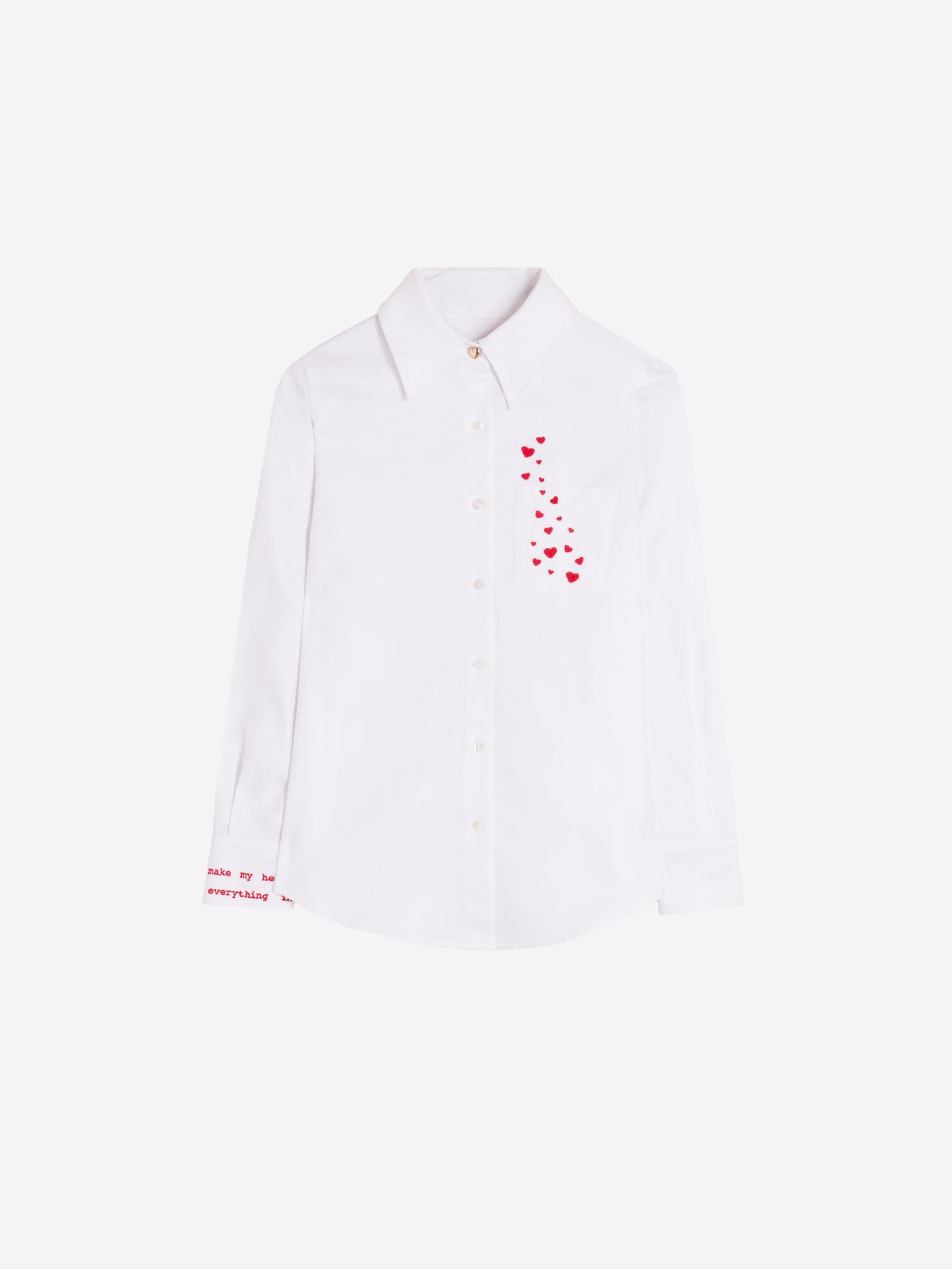VILAGALLO WHITE HEART BLOUSE 33756 226