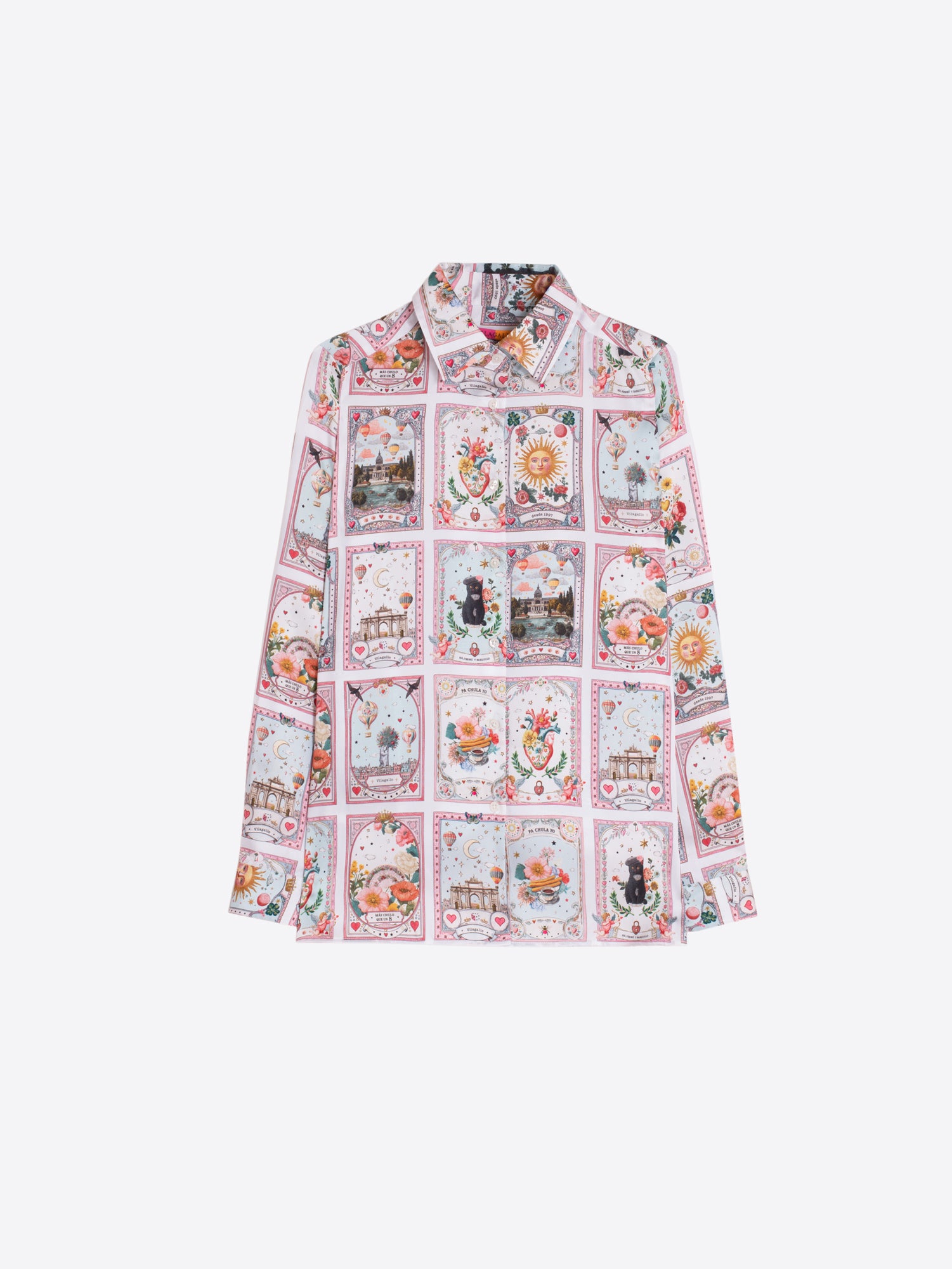 VILAGALLO GREEN PRINT SHIRT 33787 226