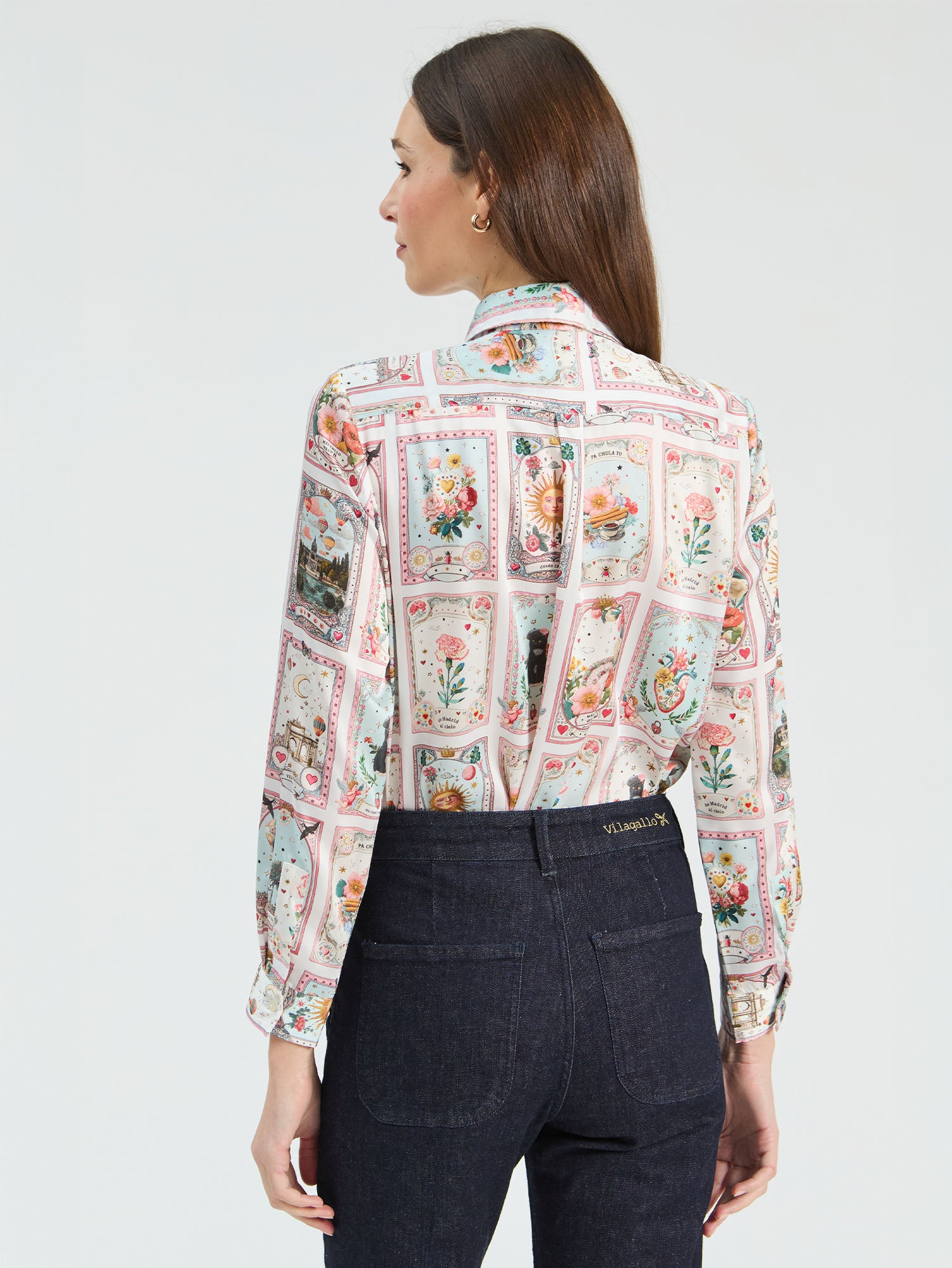 VILAGALLO GREEN PRINT SHIRT 33787 226