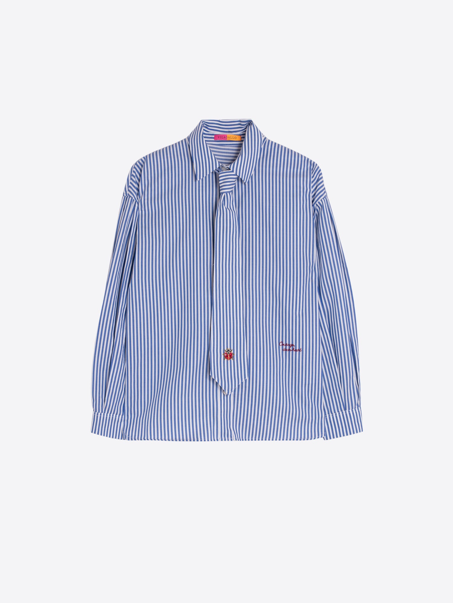 VILAGALLO BLUE STRIPE BLOUSE 33814 226